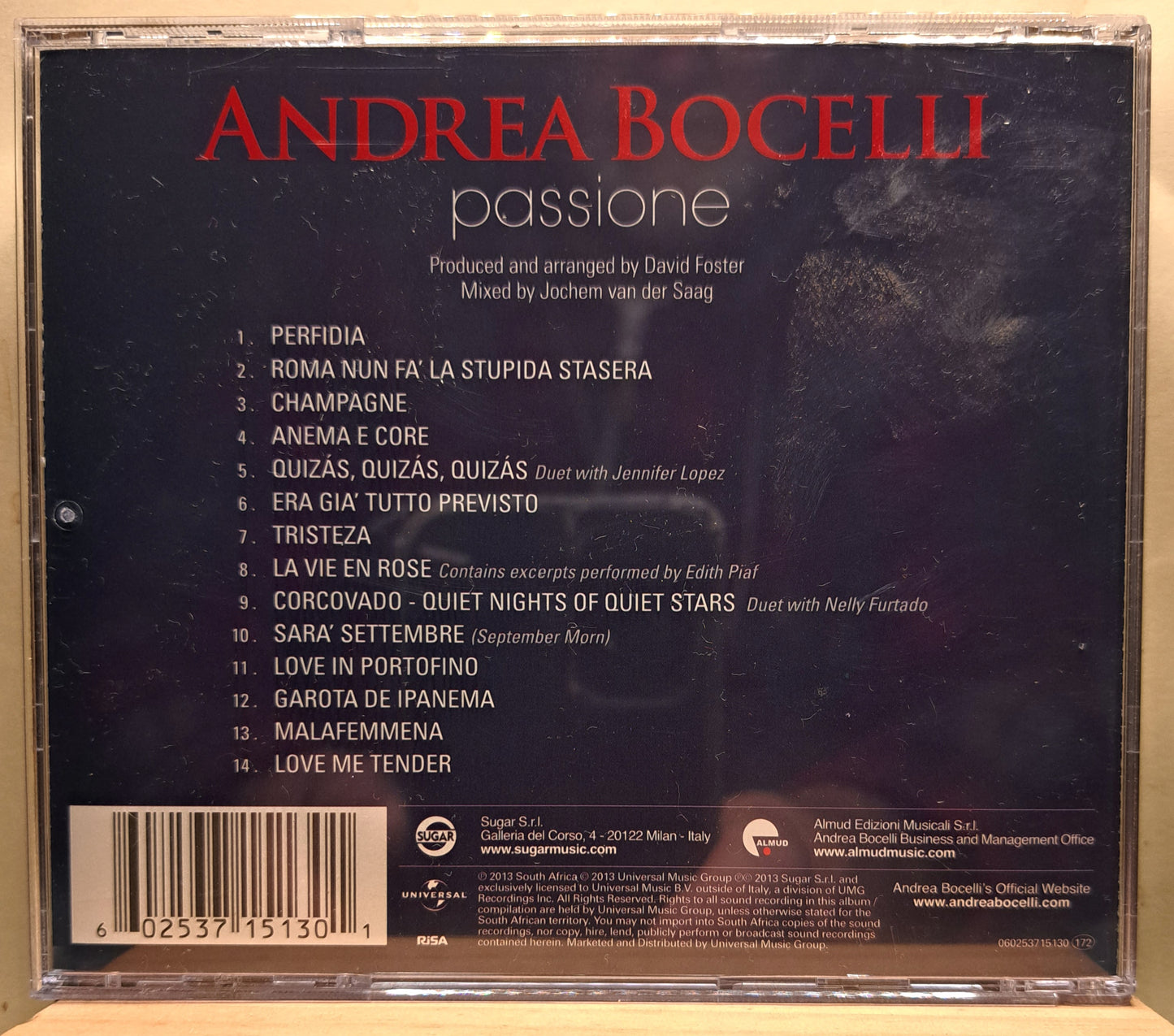 Andrea Bocelli - Passione (cd)