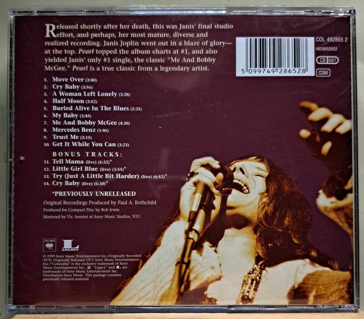 Janis Joplin - Pearl (cd)