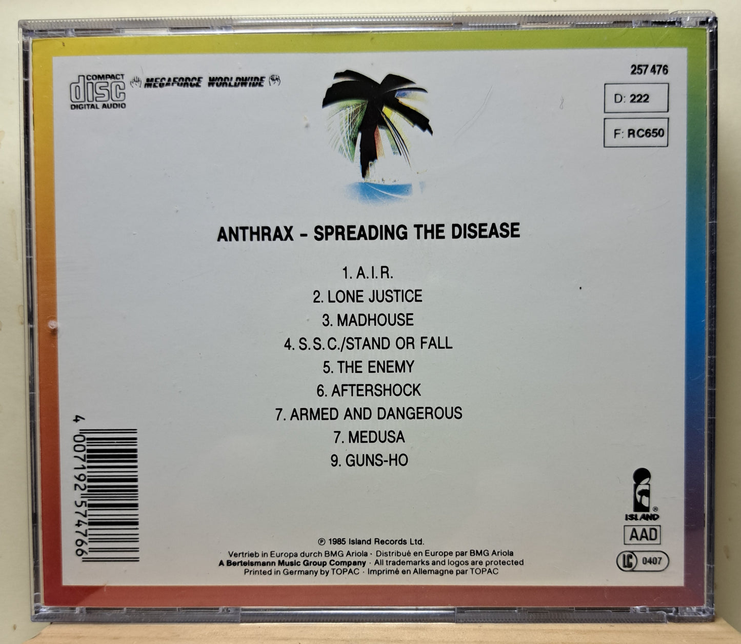 Anthrax - Spreading the disease (cd)