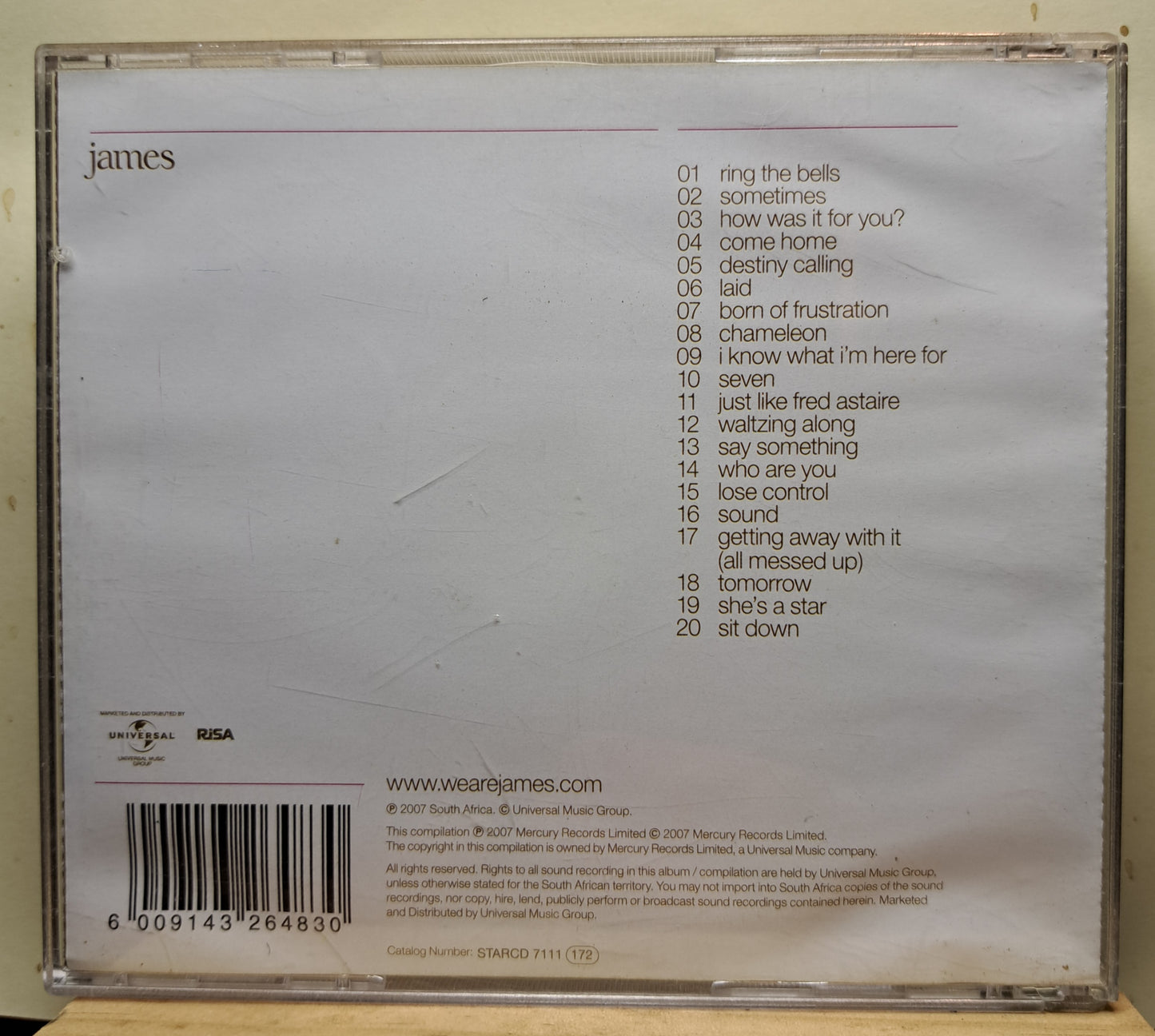 James - Fresh as a Daisy (the singles) cd