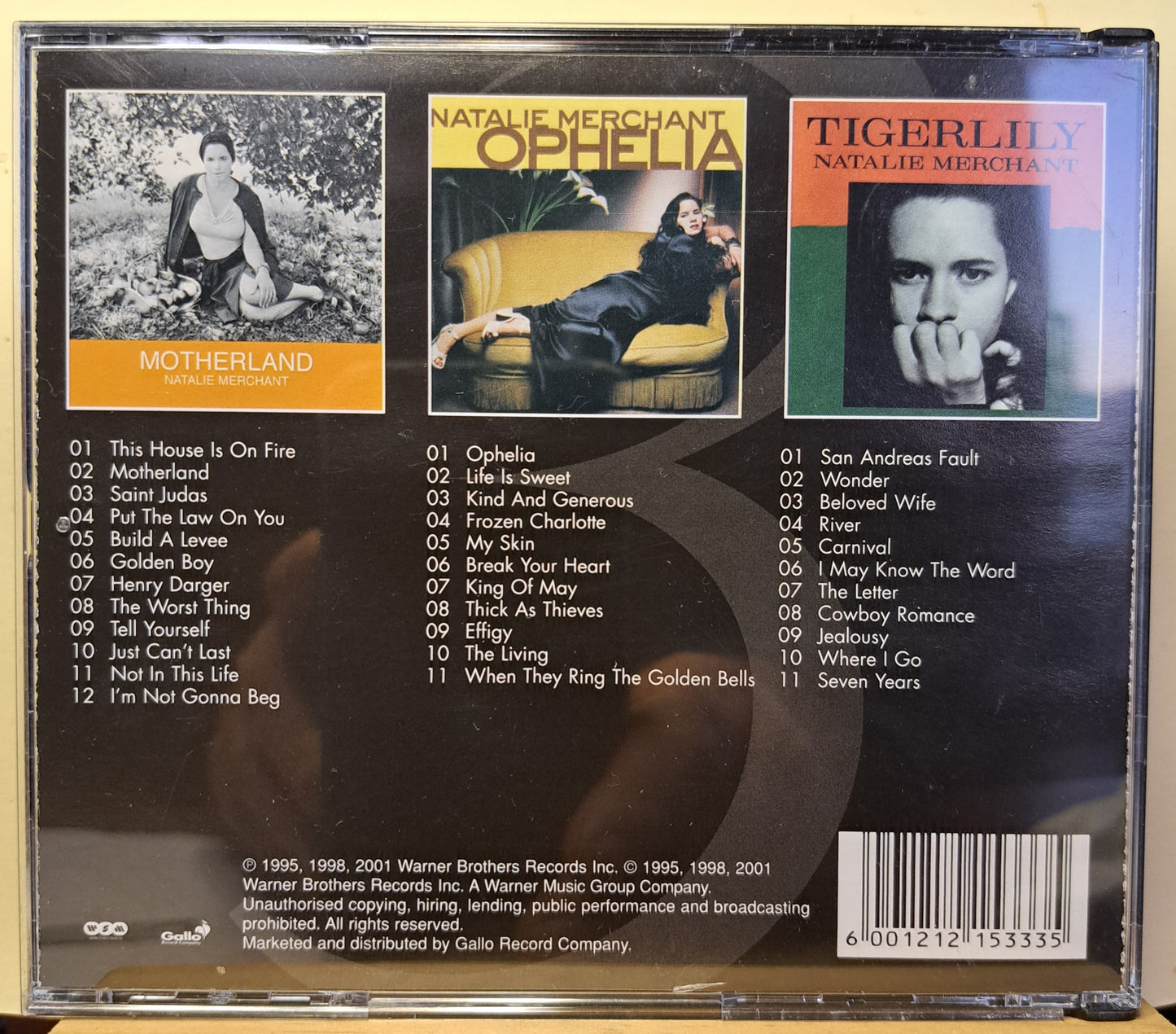 Natalie Merchant - Trilogy (three classic albums) cd