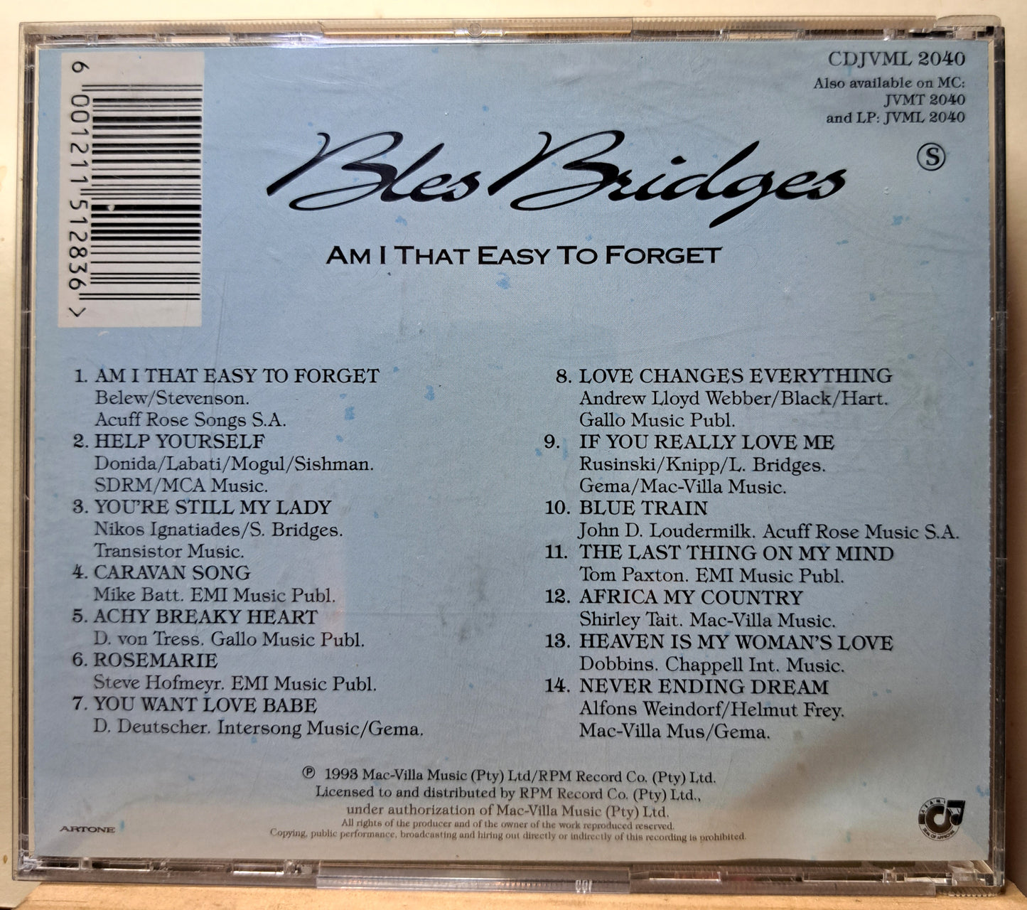 Bles Bridges - Am I that easy to forget (cd)