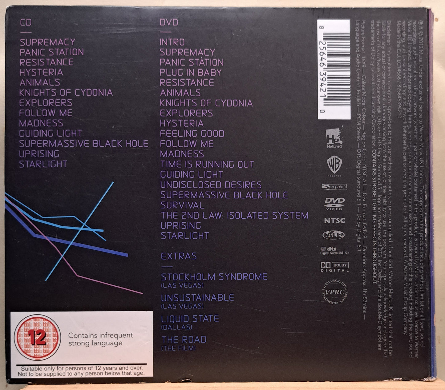 Muse - Live at Rome Olympic stadium (2 disc cd/dvd combo)