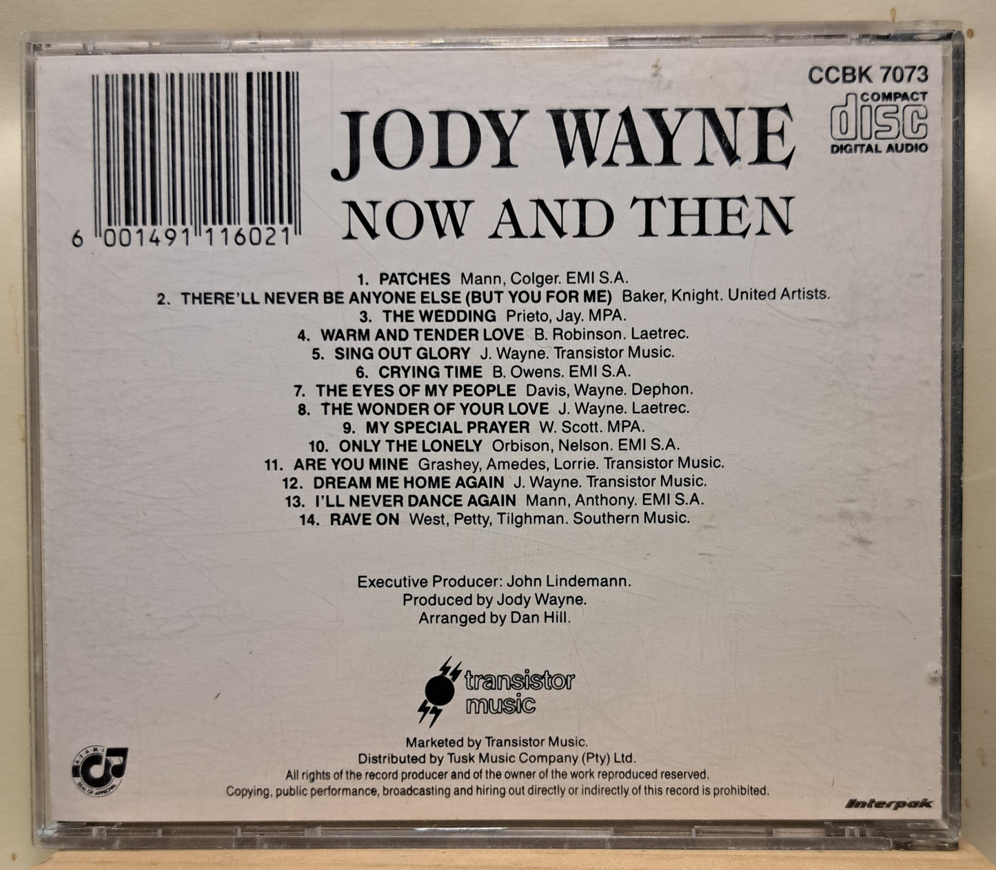 Jody Wayne - Now and then (cd)