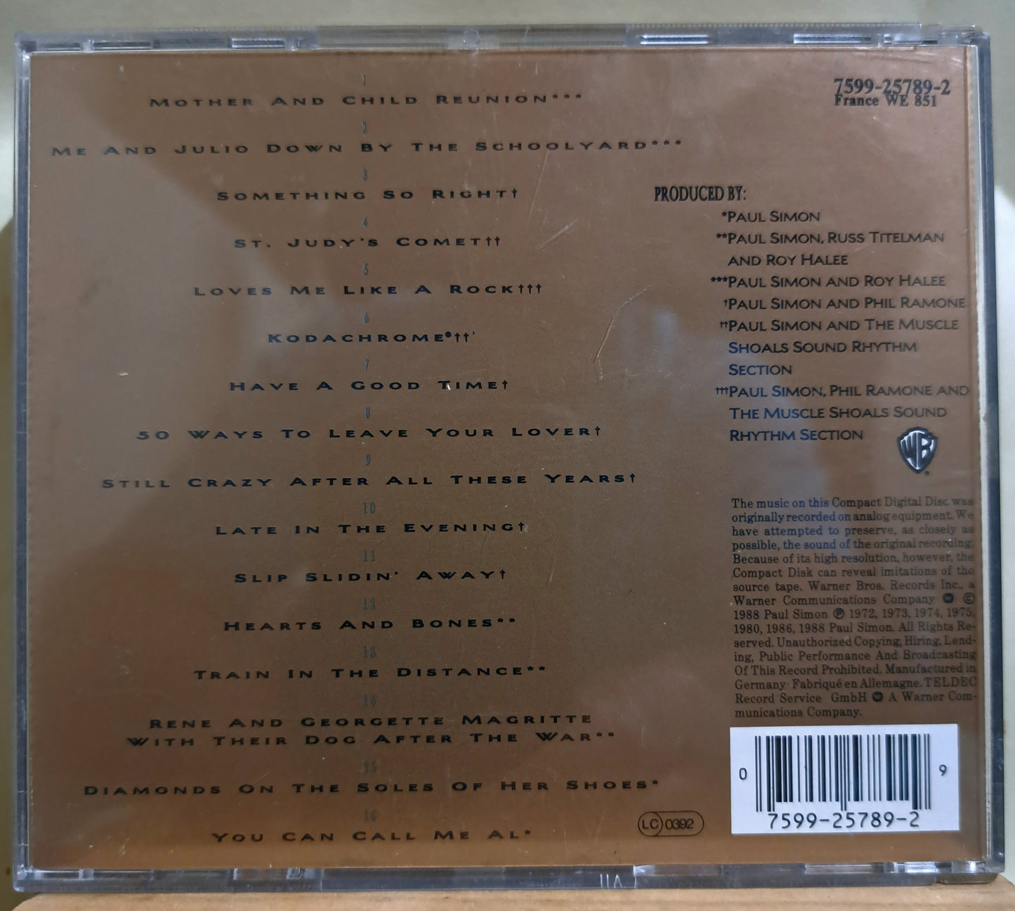 Paul Simon - Negotiations and Love songs 1971-1986 (cd)