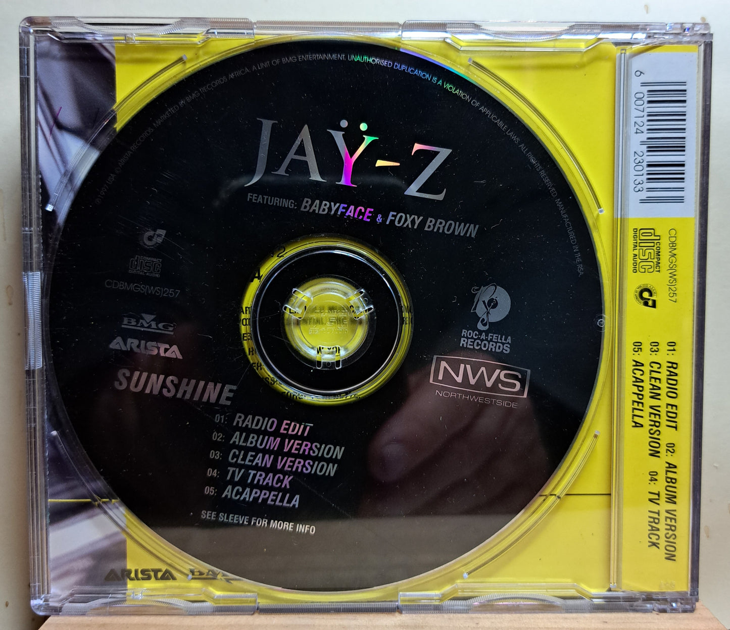 Jay-Z  - Sunhine (CD single)