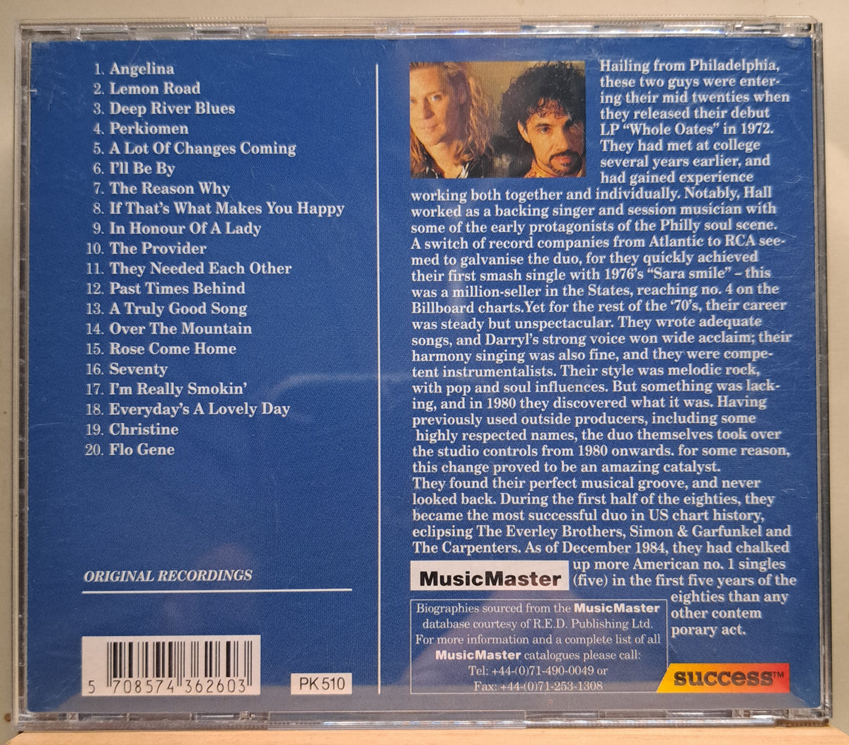 Hall & Oates - Angelina (cd)