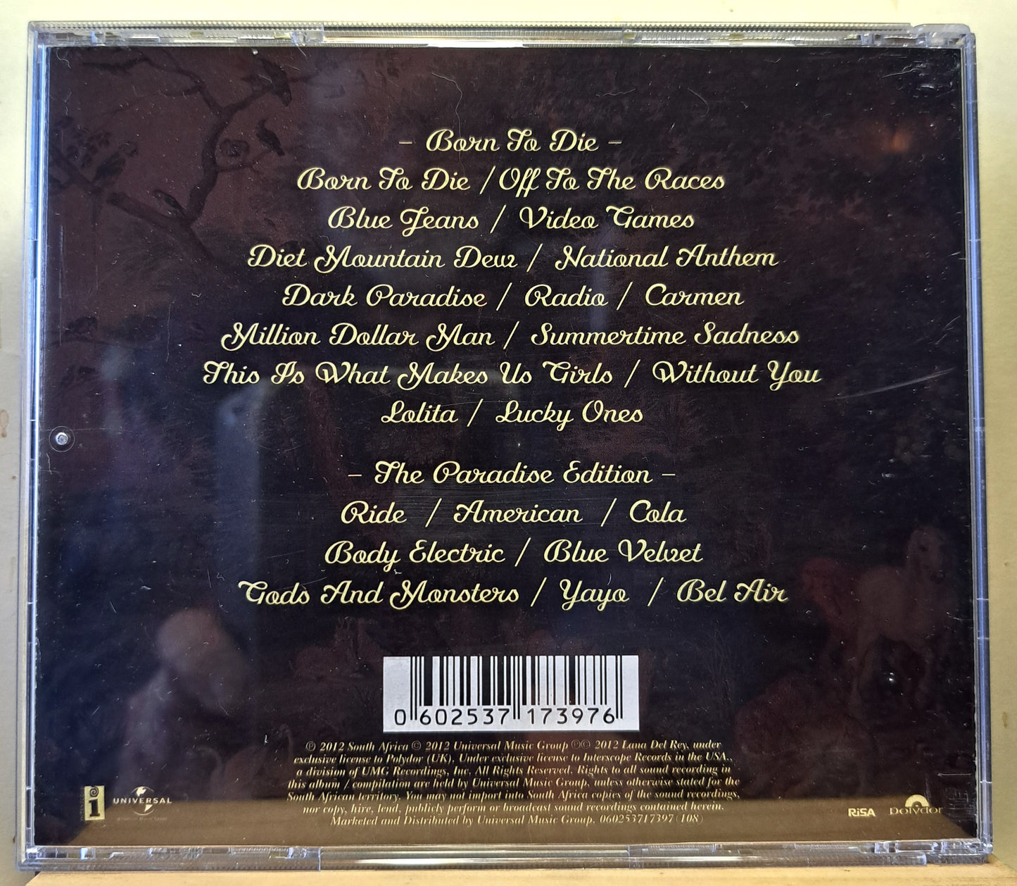 Lana Del Ray - Born to die (the paradise edition) double disc cd.