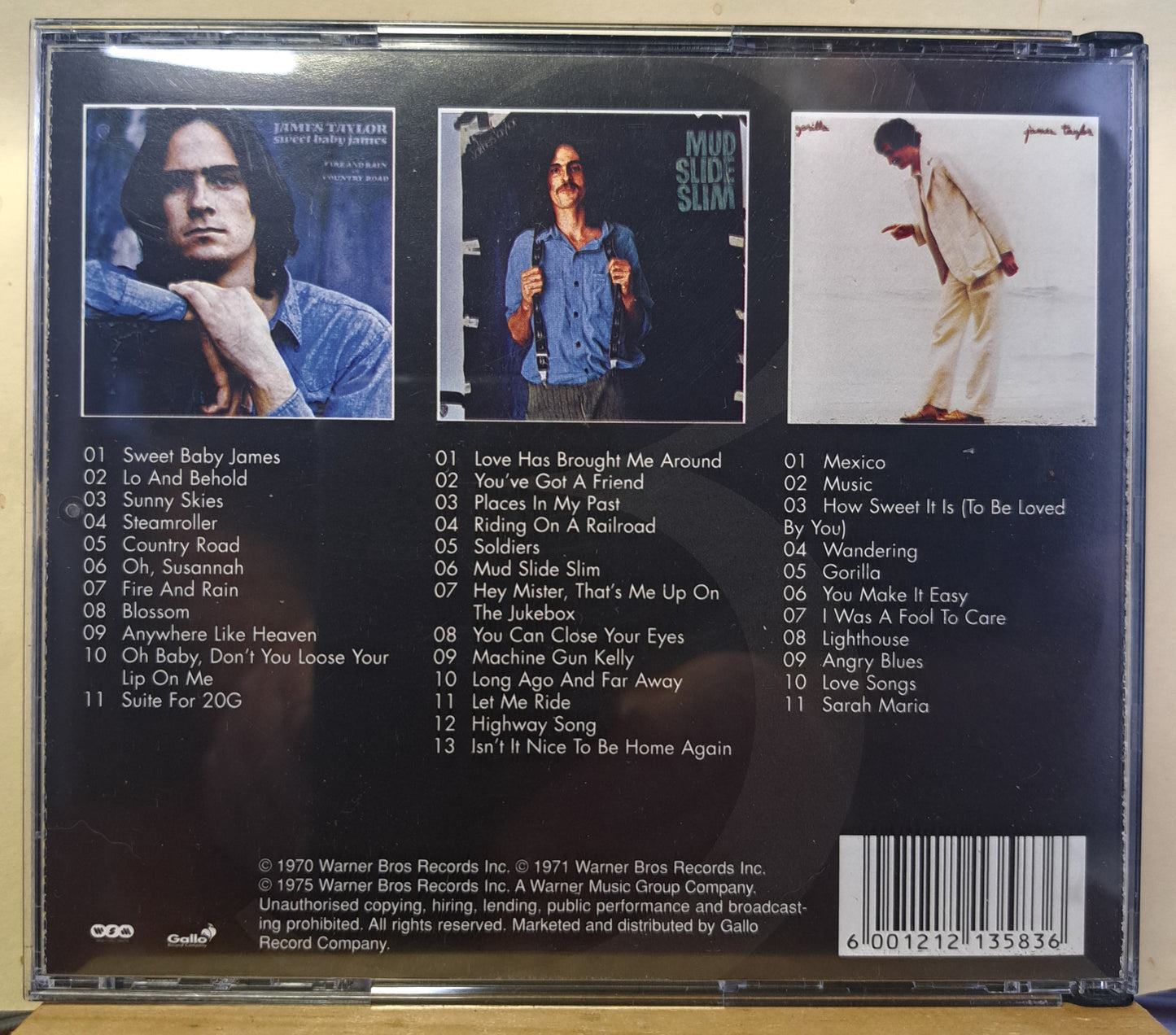 James Taylor - Trilogy (3 cd, box set)