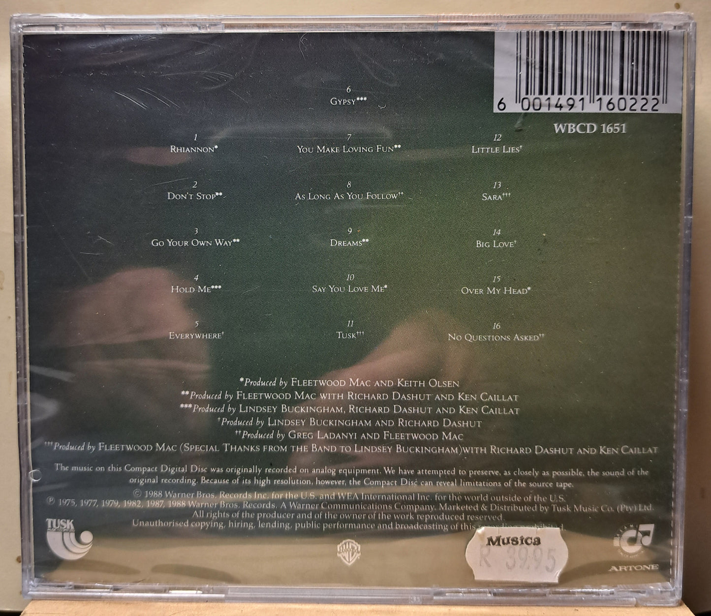 Fleetwood Mac - Greatest Hits (cd, sealed)
