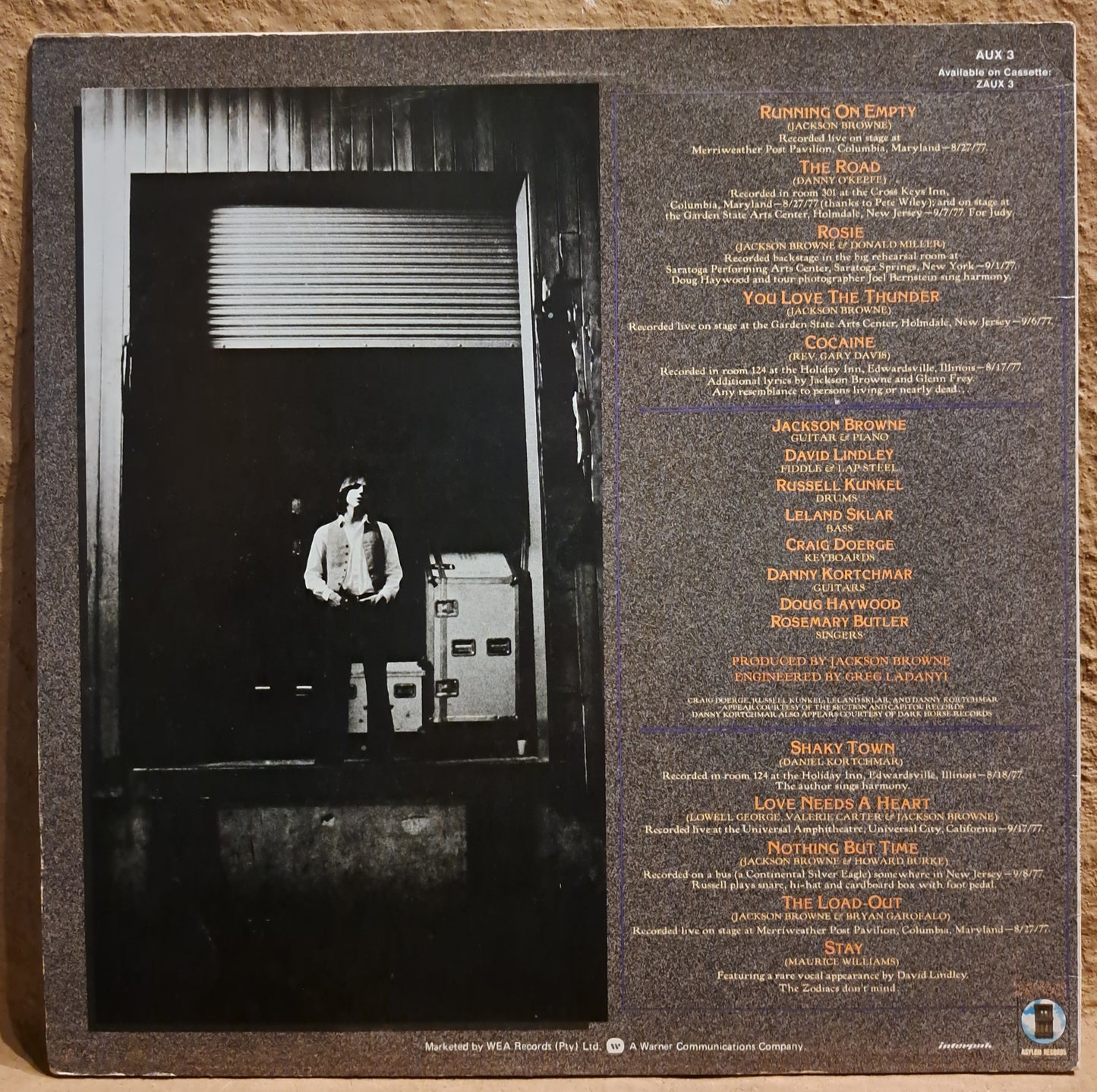 Jackson Browne - Running on empty