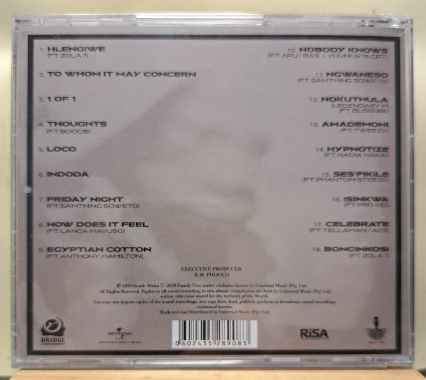 Cassper Nyovest - A.M.N (cd, new/sealed)