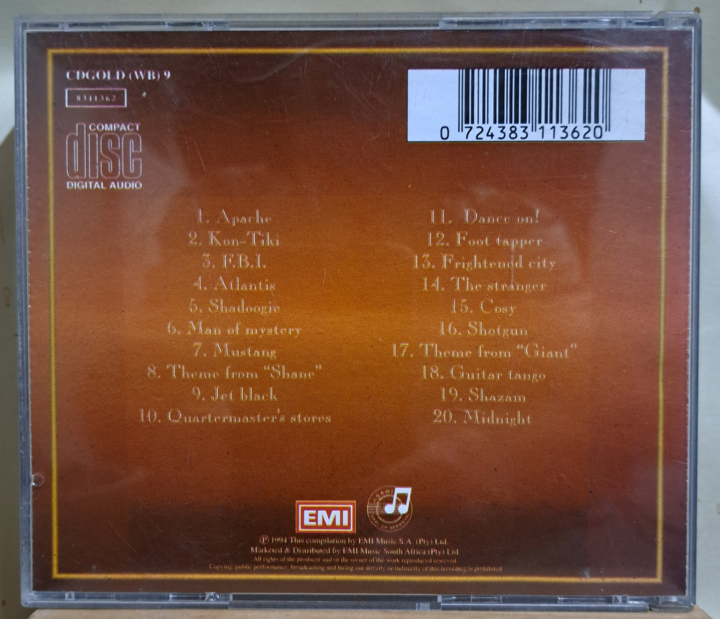 The Shadows - Gold, greatest hits collection (cd)