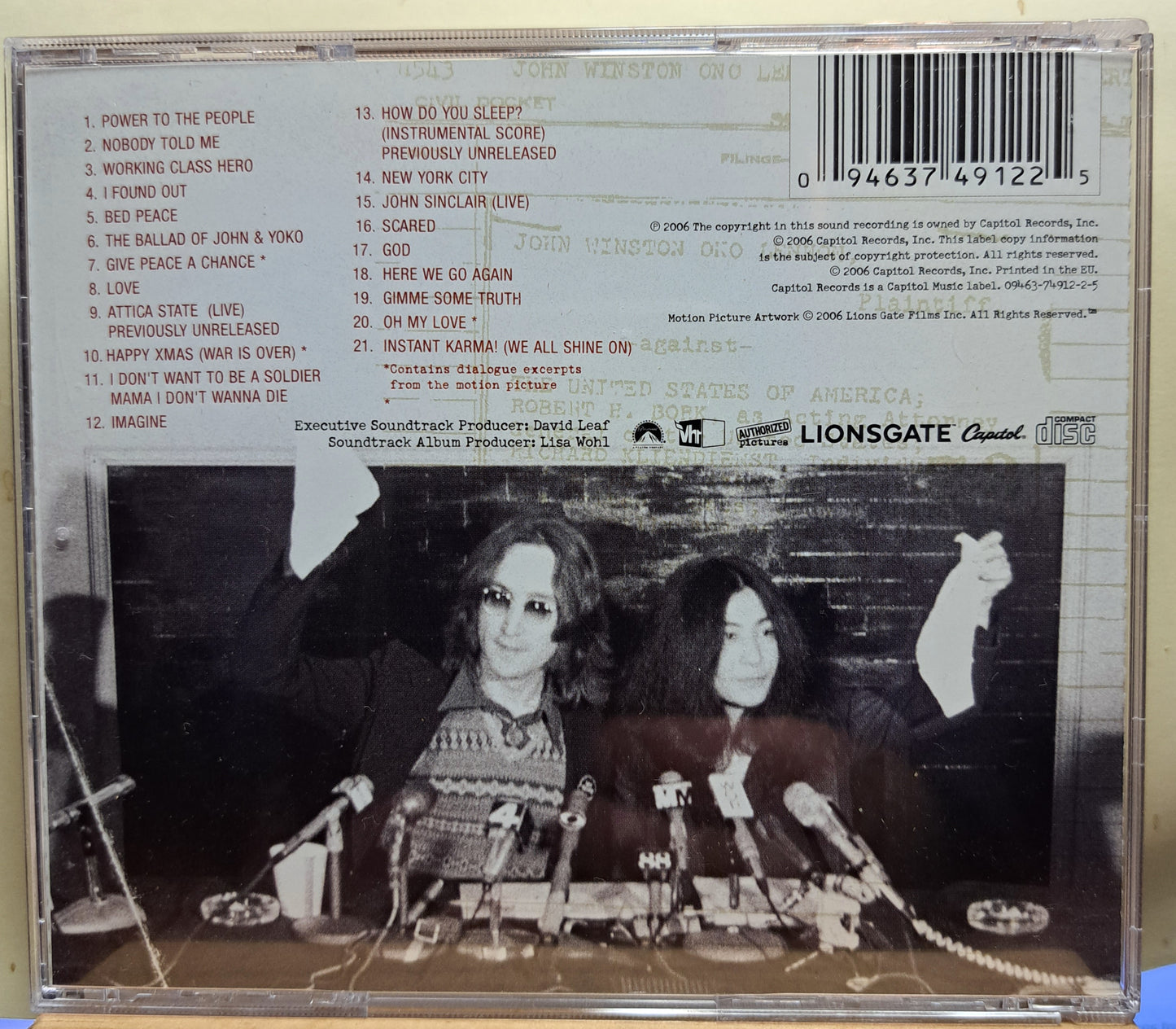 The US vs. John Lennon - music from the motion picture (cd)