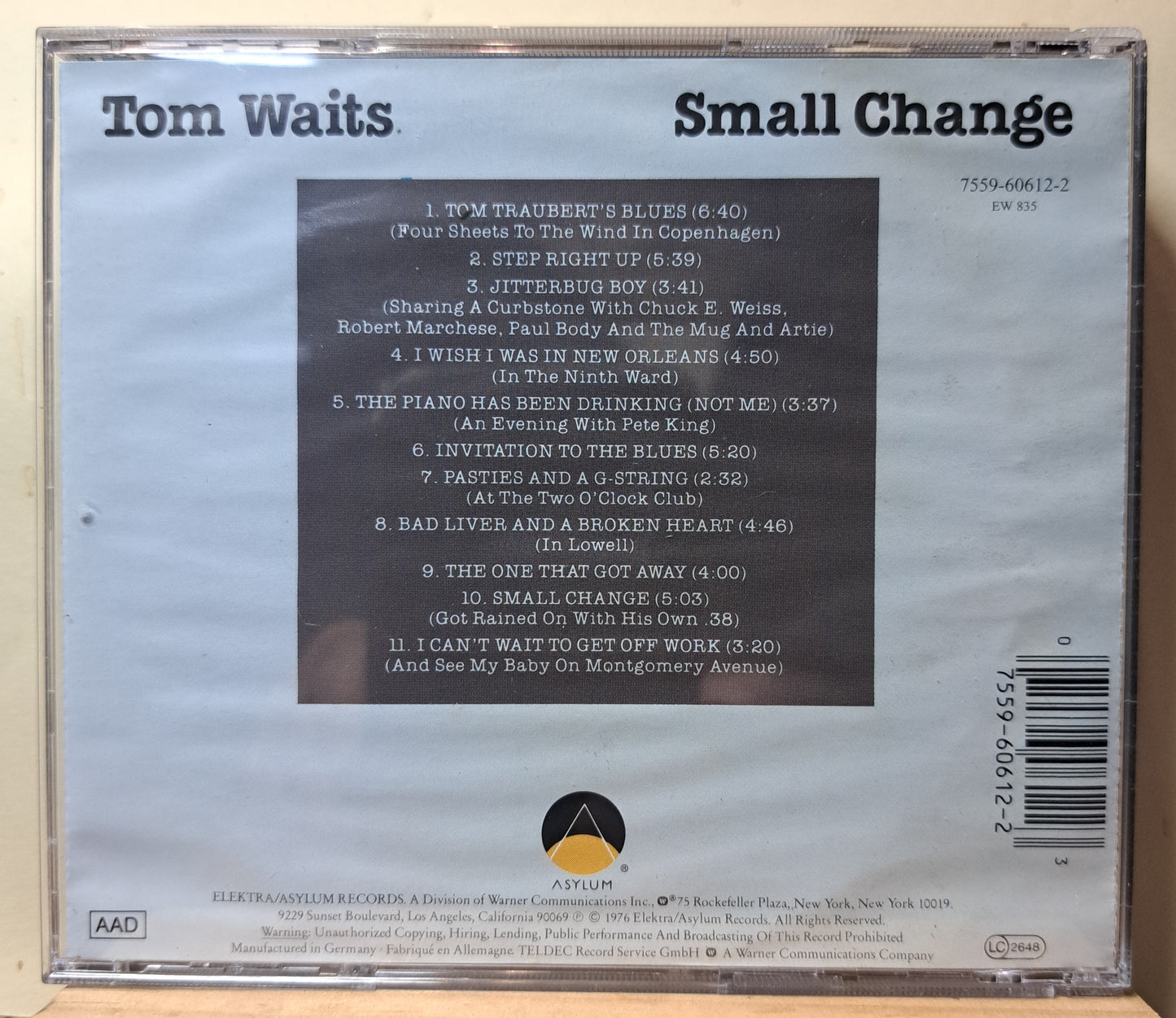 Tom Waits - Small change (cd)