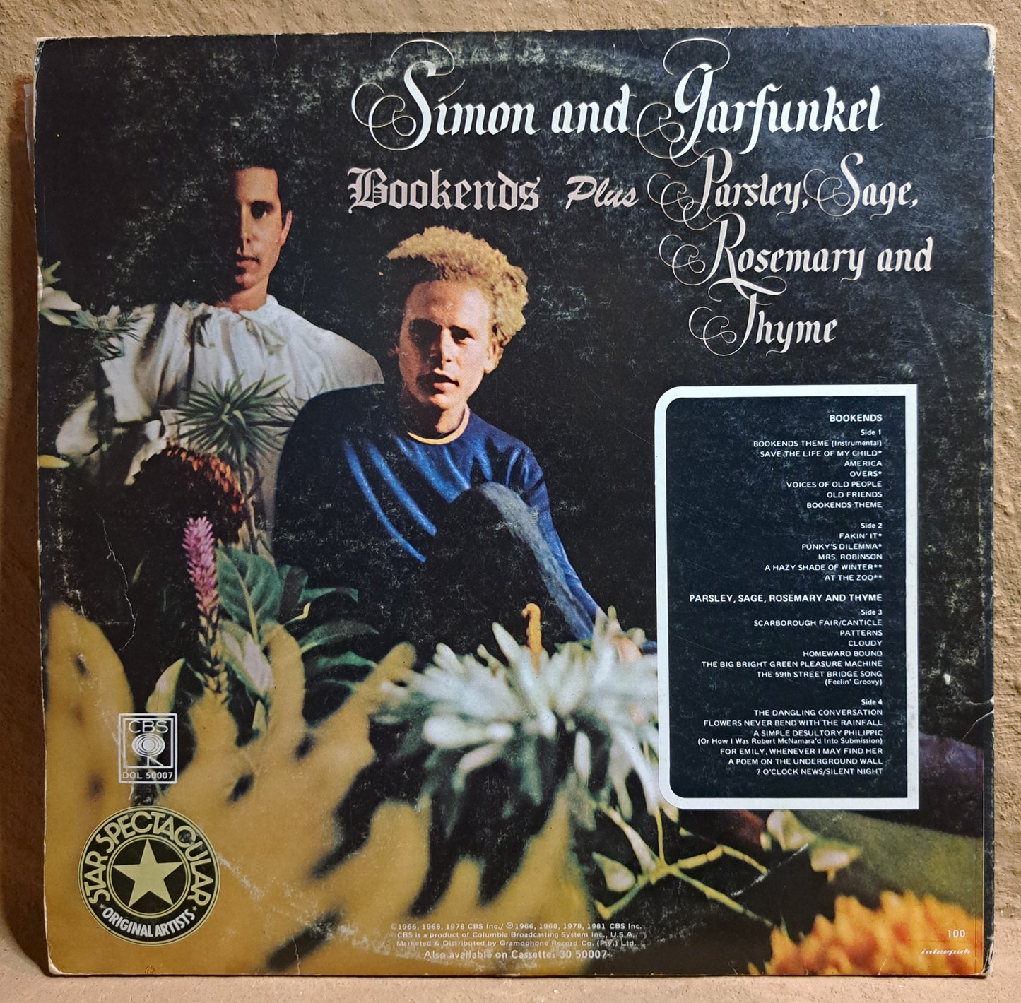 Simon & Garfunkel - 2 LP set, Bookends and Parsley, Sage, Rosemary and Thyme.