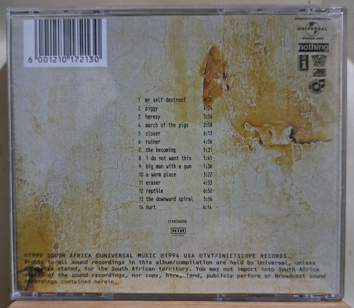 Nine Inch Nails - The downward spiral (cd)