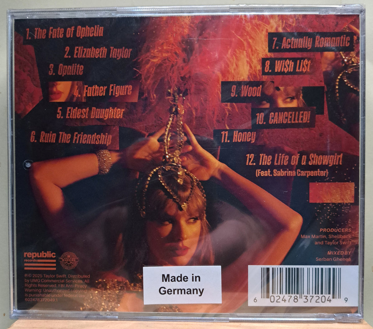 Taylor Swift - The life of a Showgirl (cd, new/sealed)