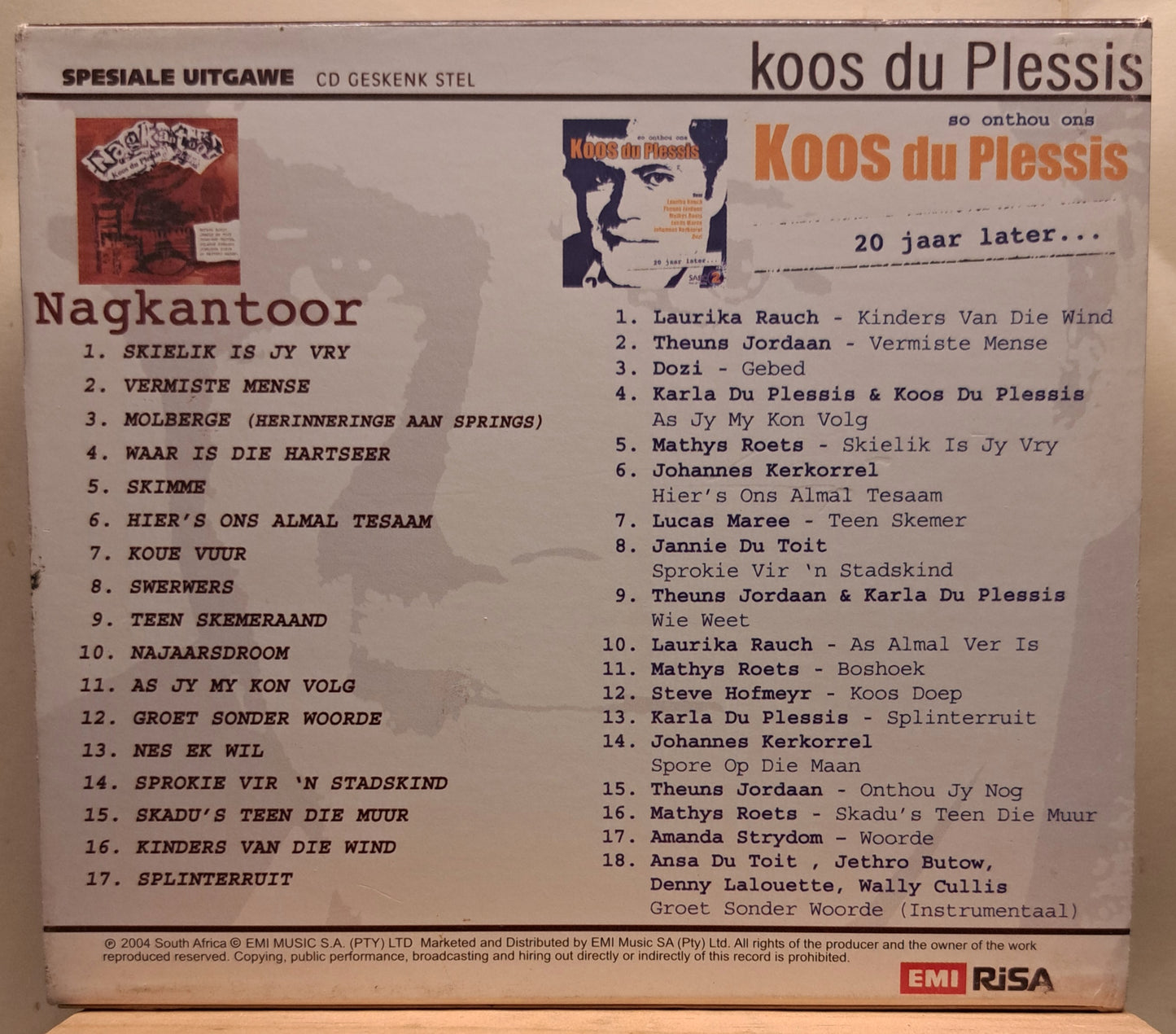 Koos du Plessis - Nagkantoor + 20 jaar later (2 cd set)