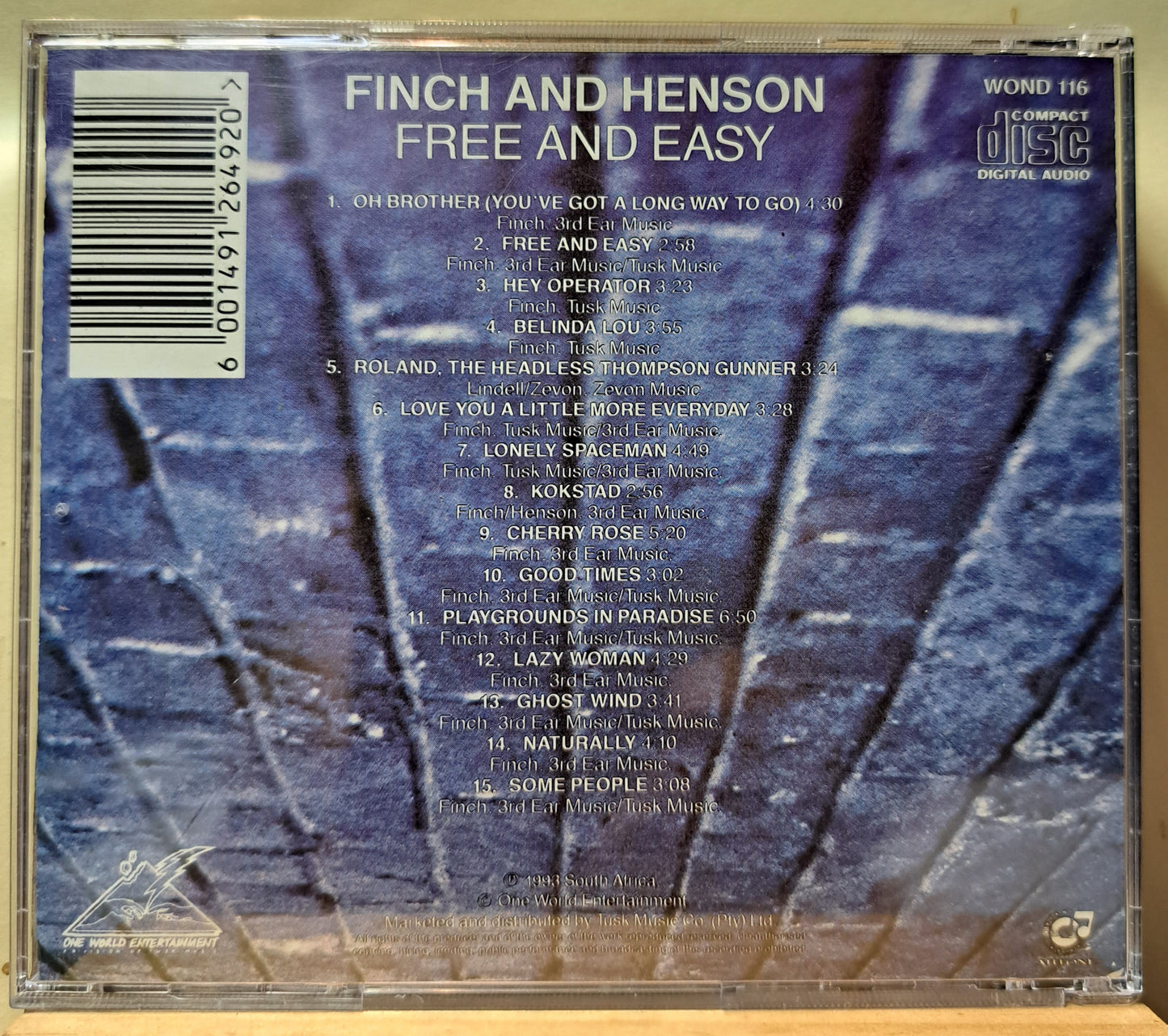 Finch & Henson - Free and easy (cd)