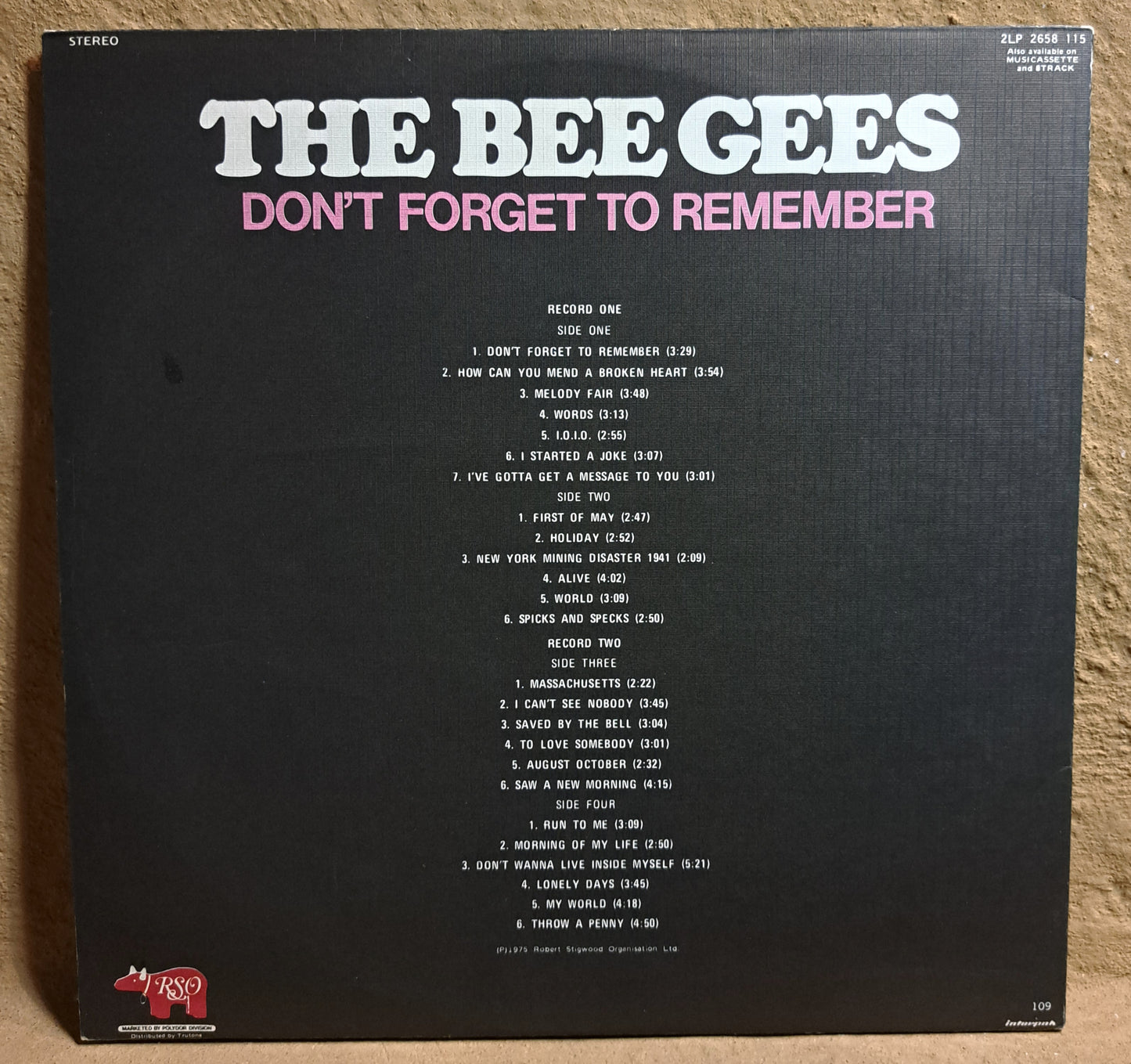 The Bee Gees - Don't forget to remember (double LP)