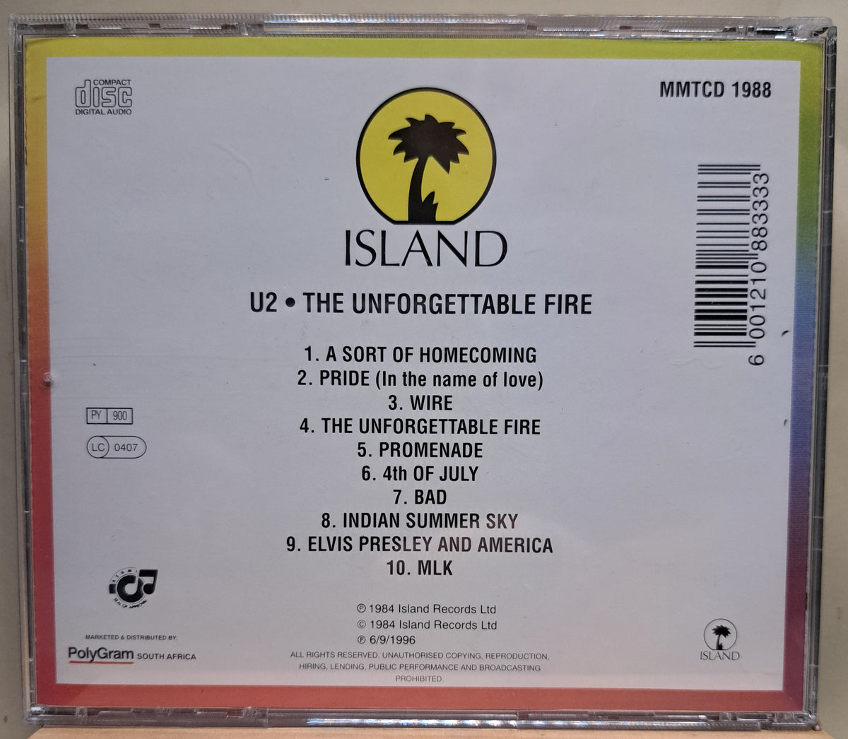 U2 - The unforgettable fire (cd)