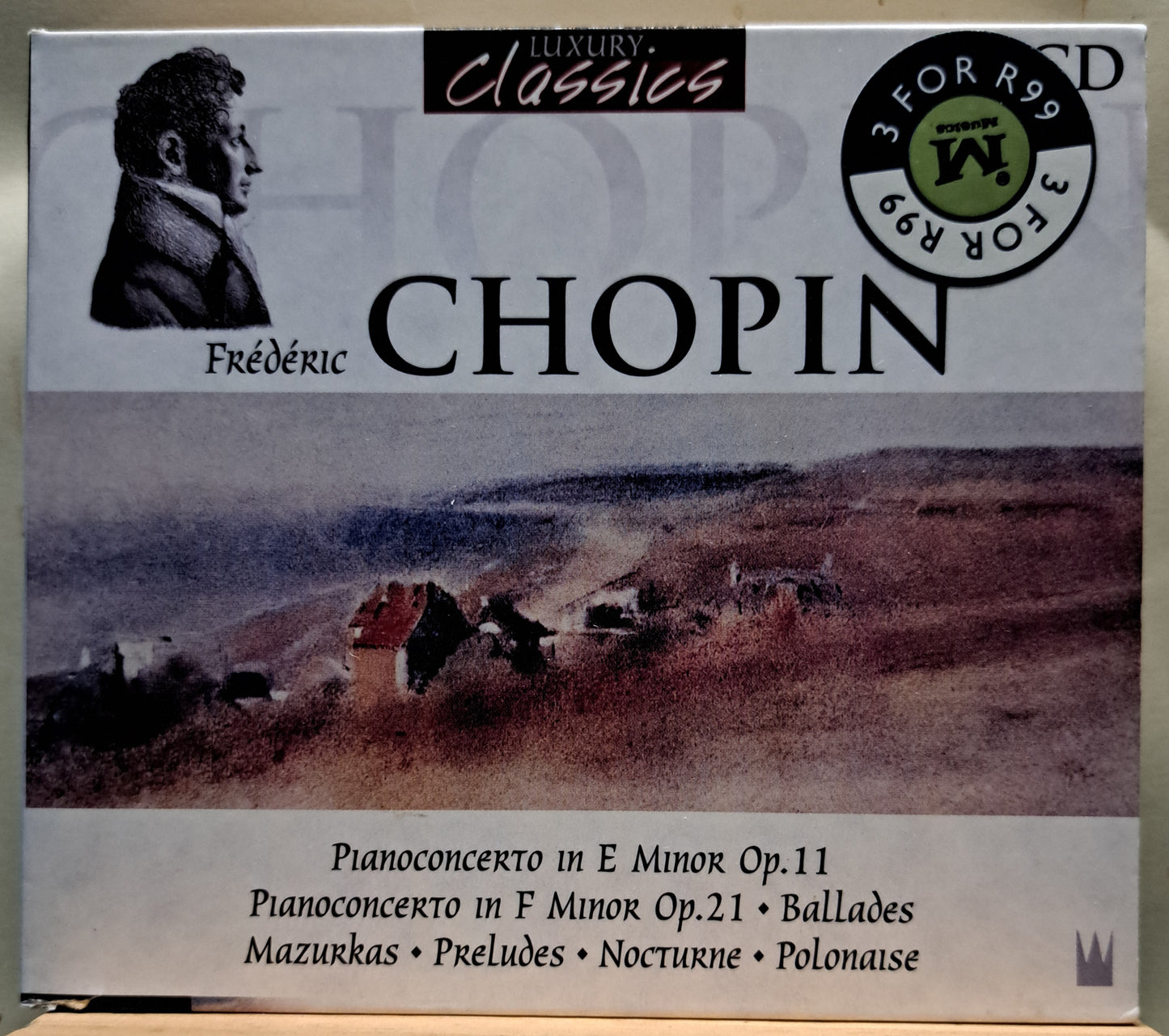Chopin - Pianoconcerto in E minor Op.11 and F minor Op.21 (double cd)