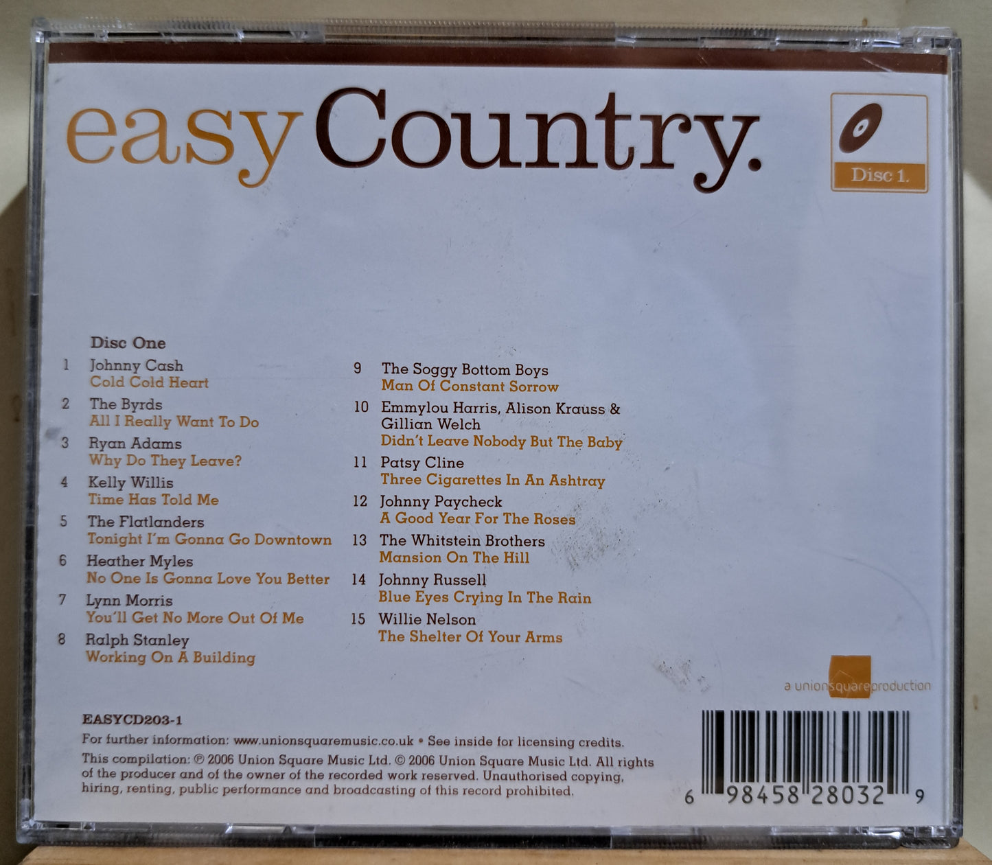 Easy Country - 2 cd set filled with classic country songs.