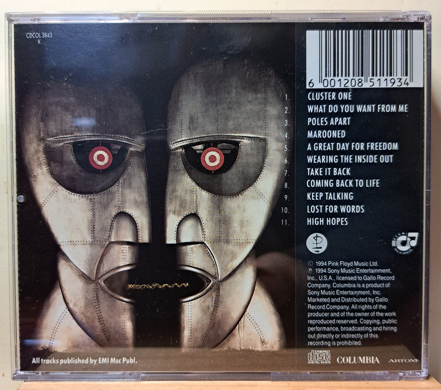 Pink Floyd - The division bell (cd)