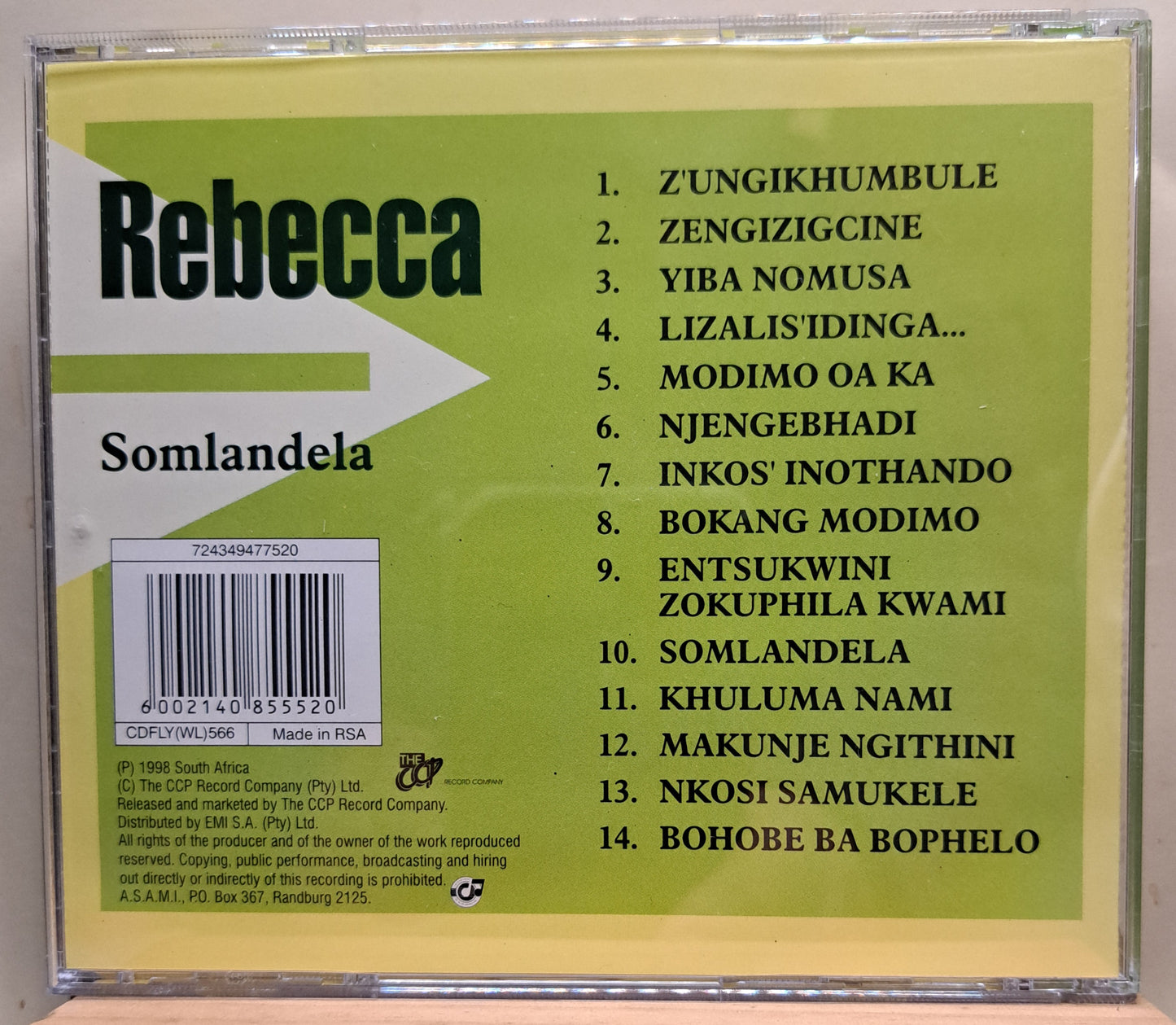 Rebecca - Somlandela (cd)