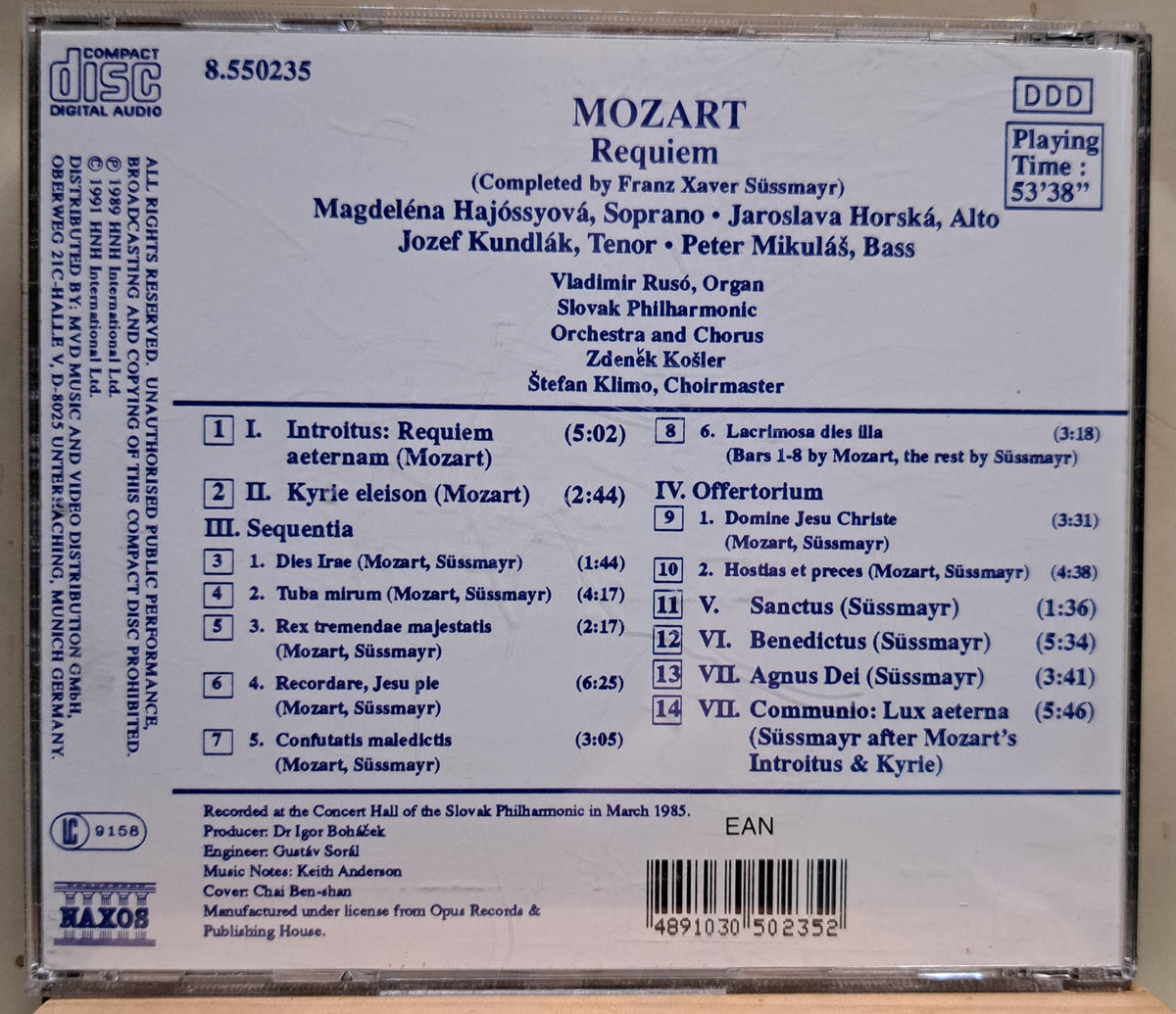 Mozart - Requiem (cd)