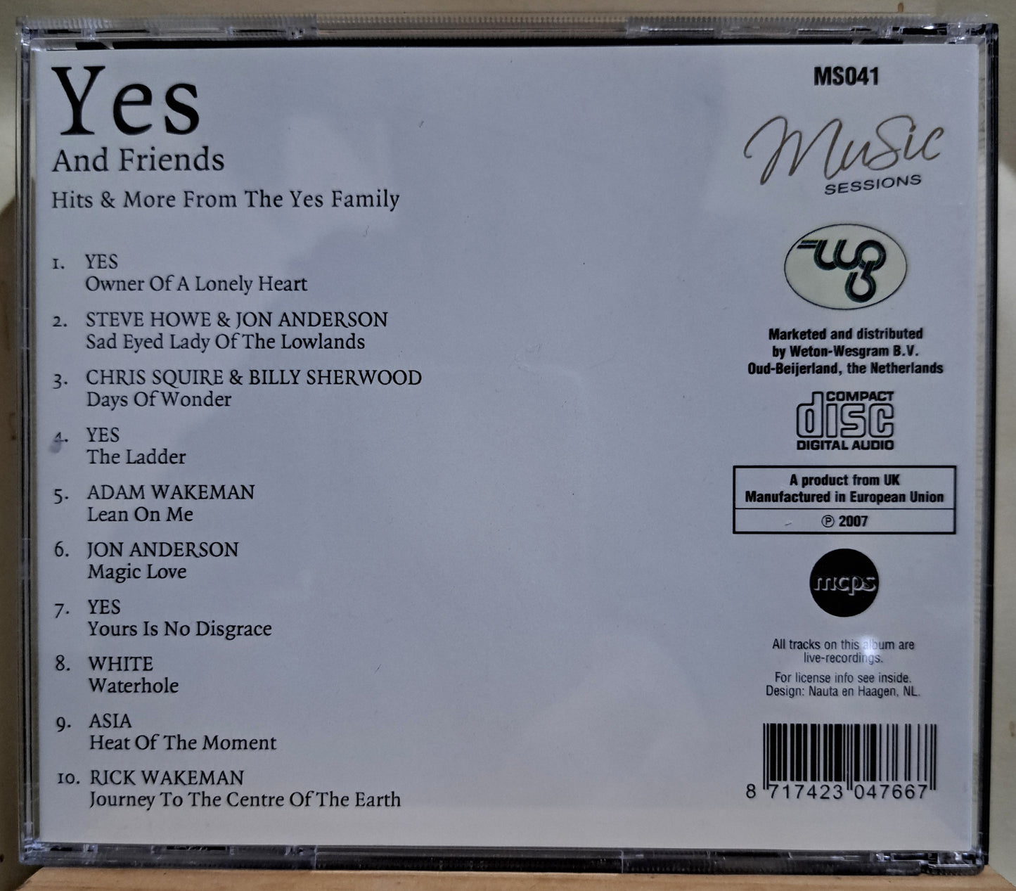 Yes and Friends - Hits & more from the Yes family (cd)
