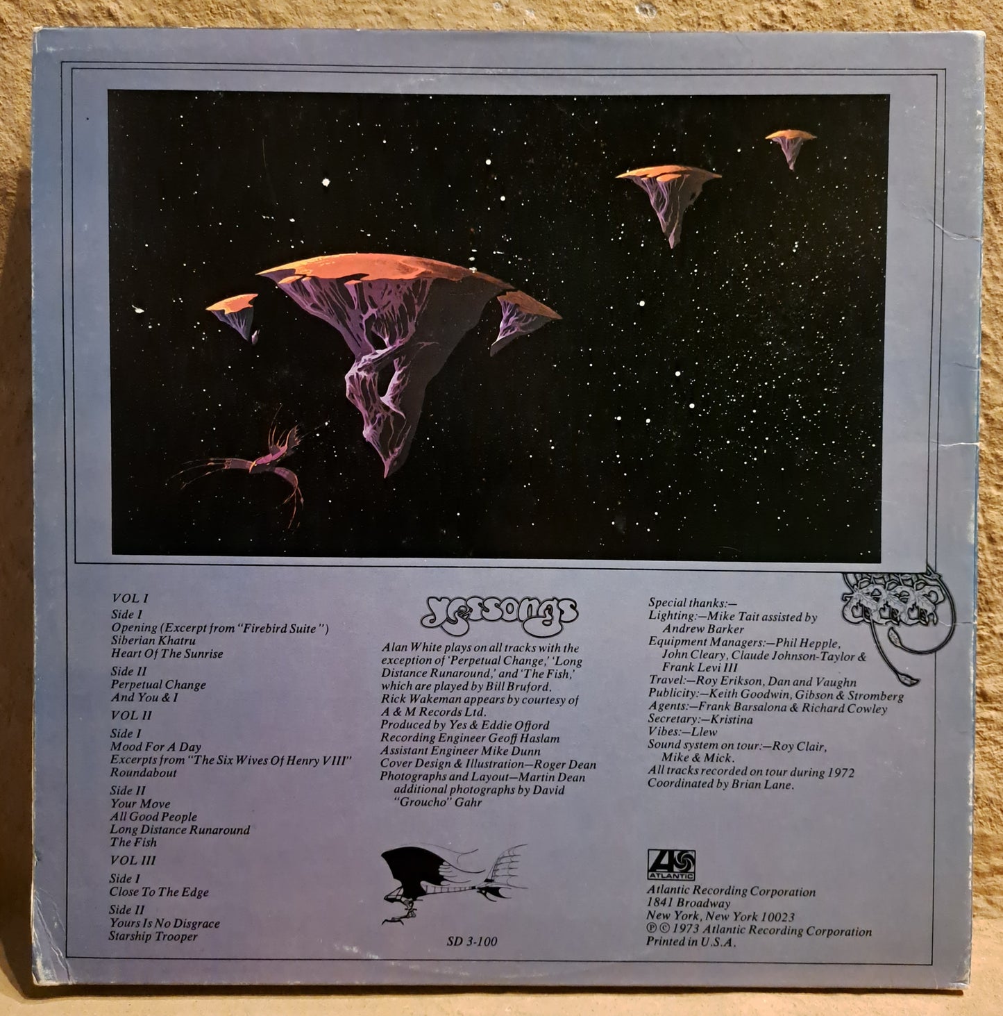 Yes - Yessongs (3 album set of live recordings from 1972)