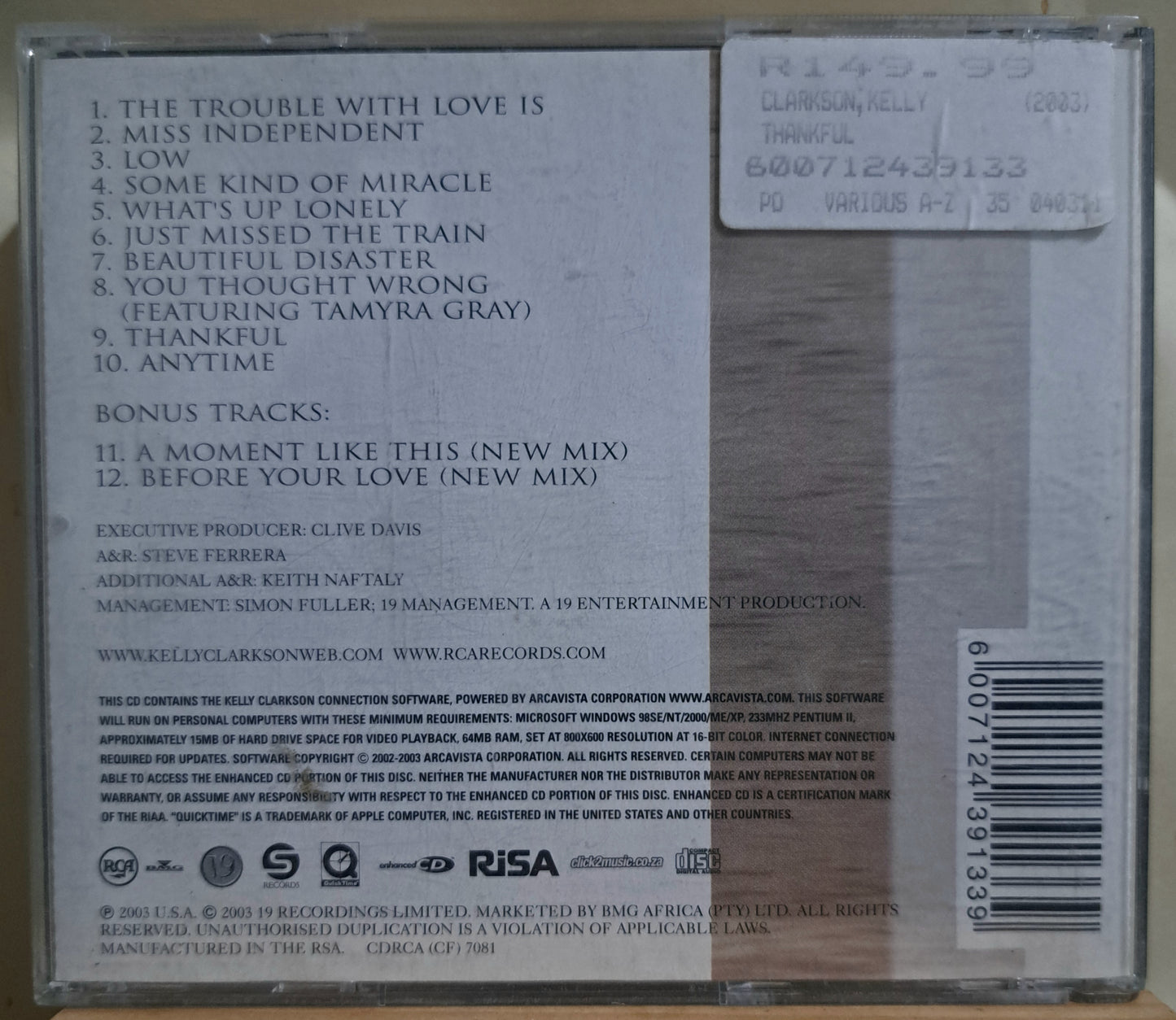 Kelly Clarkson - Thankful (cd)