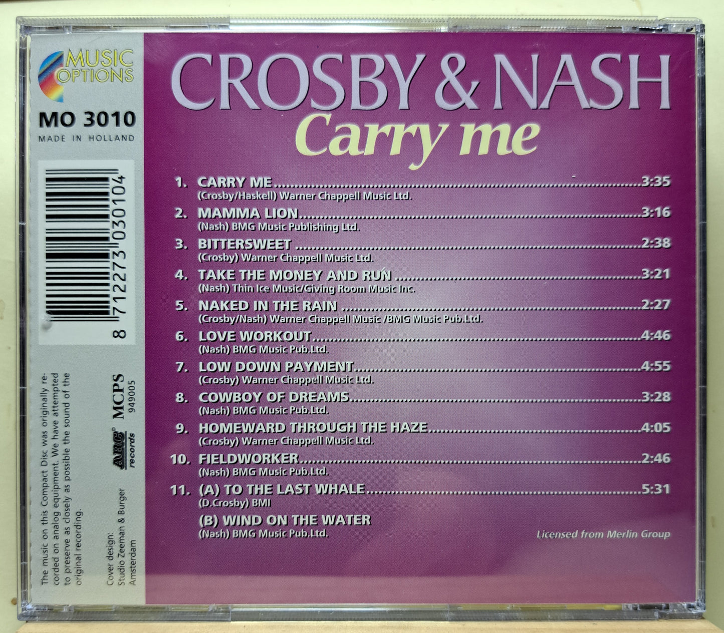 Crosby & Nash - Carry me (cd)