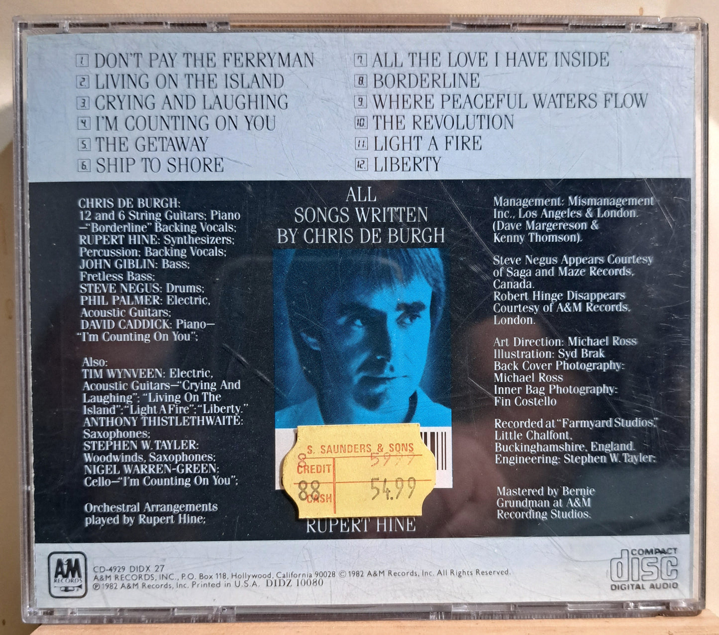 Chris de Burgh - The Getaway (cd)