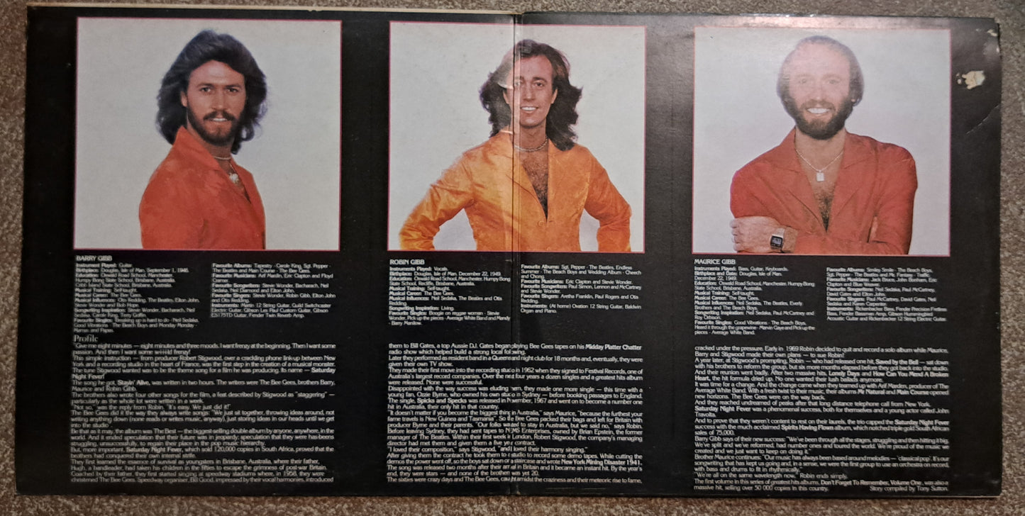 The Bee Gees - Don't forget to remember (Volume 2) double lp