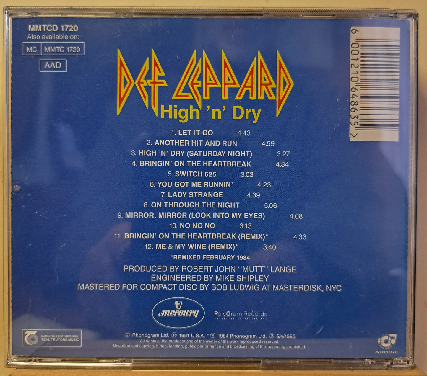 Def Leppard - High 'n' Dry (cd)