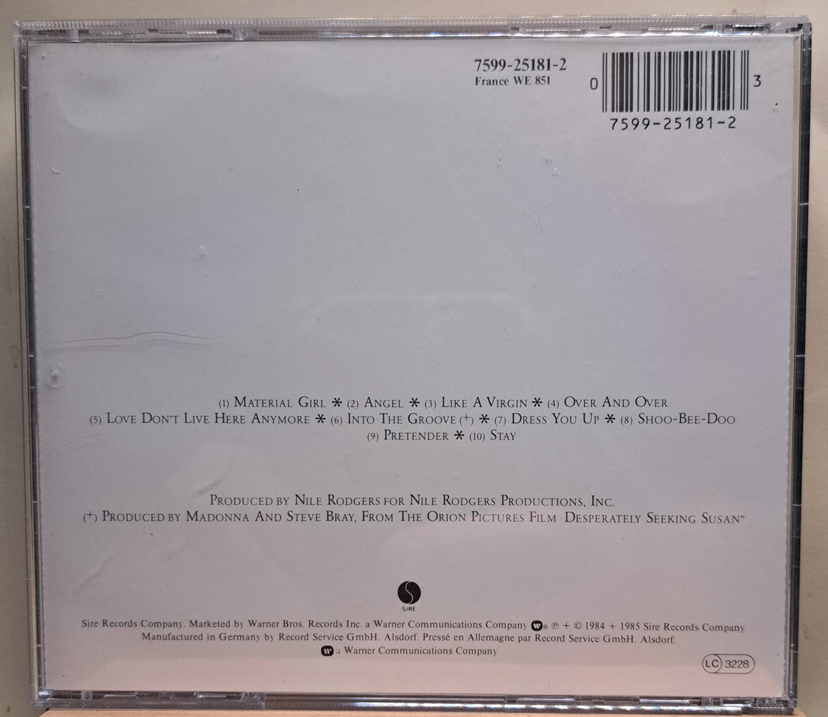 Madonna - Like a virgin (cd)