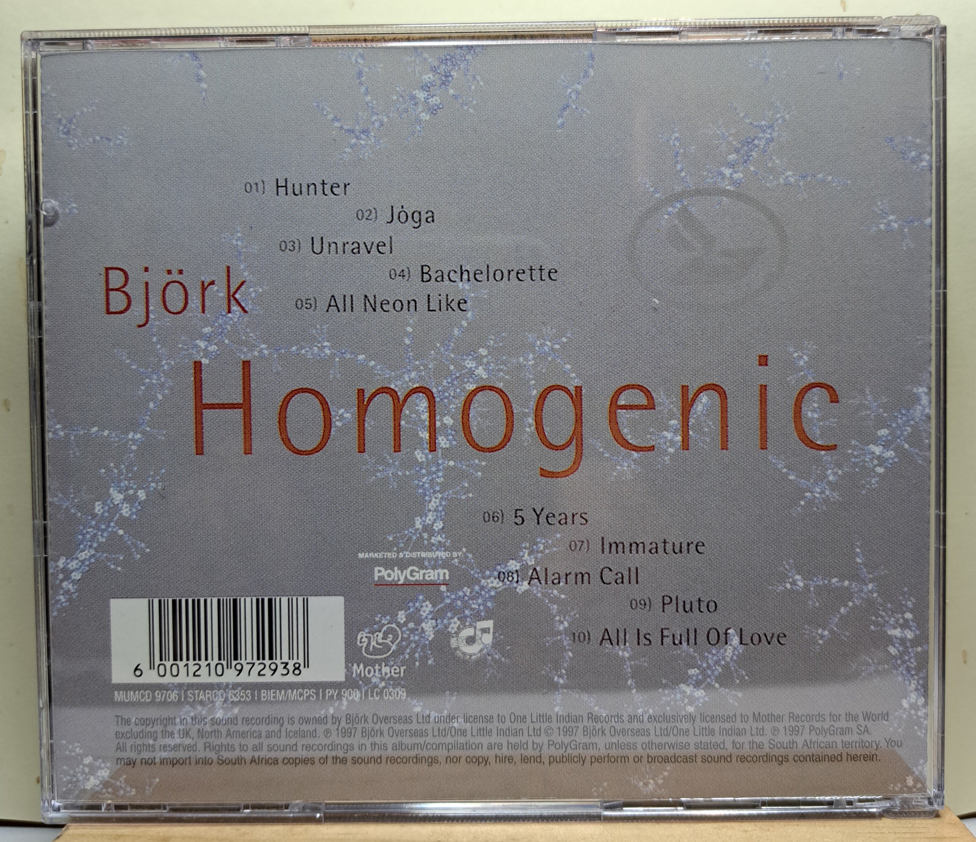 Björk - Homogenic (cd) – R62 Music Store