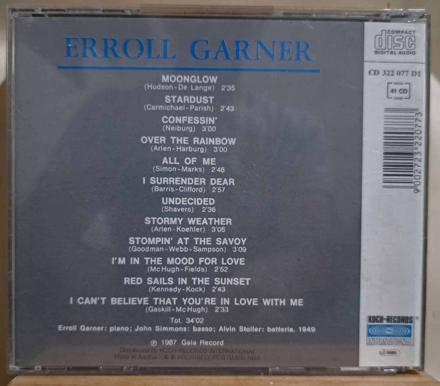 Erroll Garner - compilation (cd)