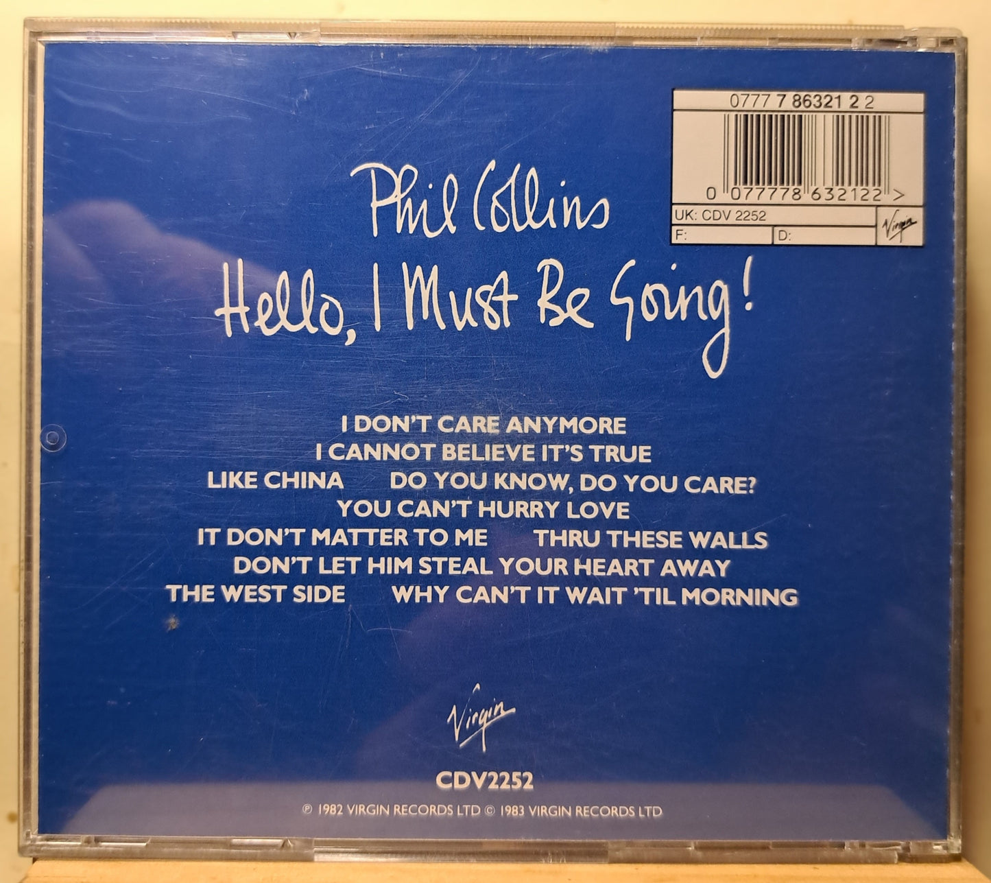 Phil Collins - Hello, I must be going (cd)