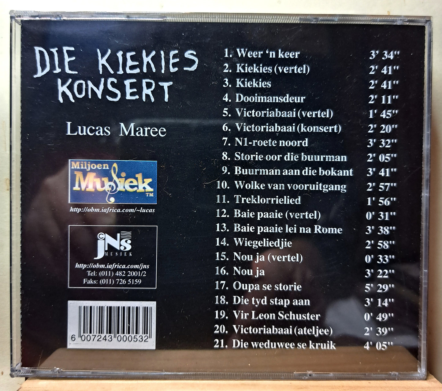 Lucas Maree - Die Kiekies Konsert (cd)