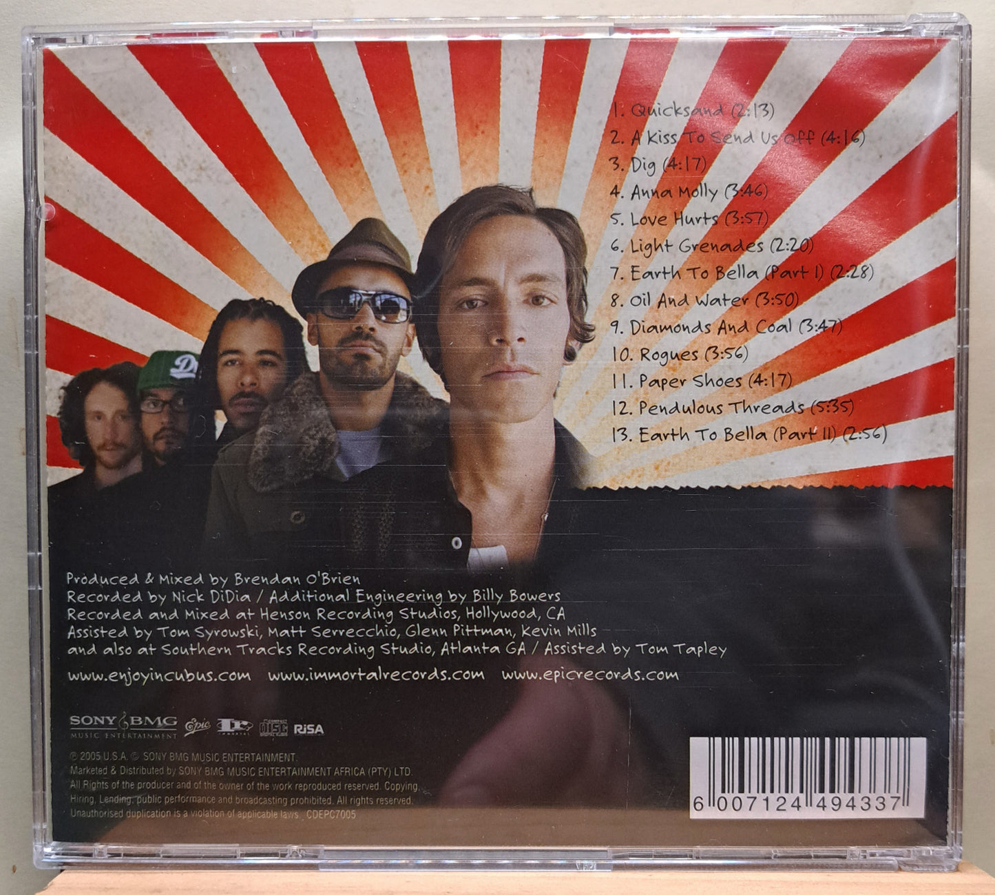 Incubus - Light Grenades (cd)