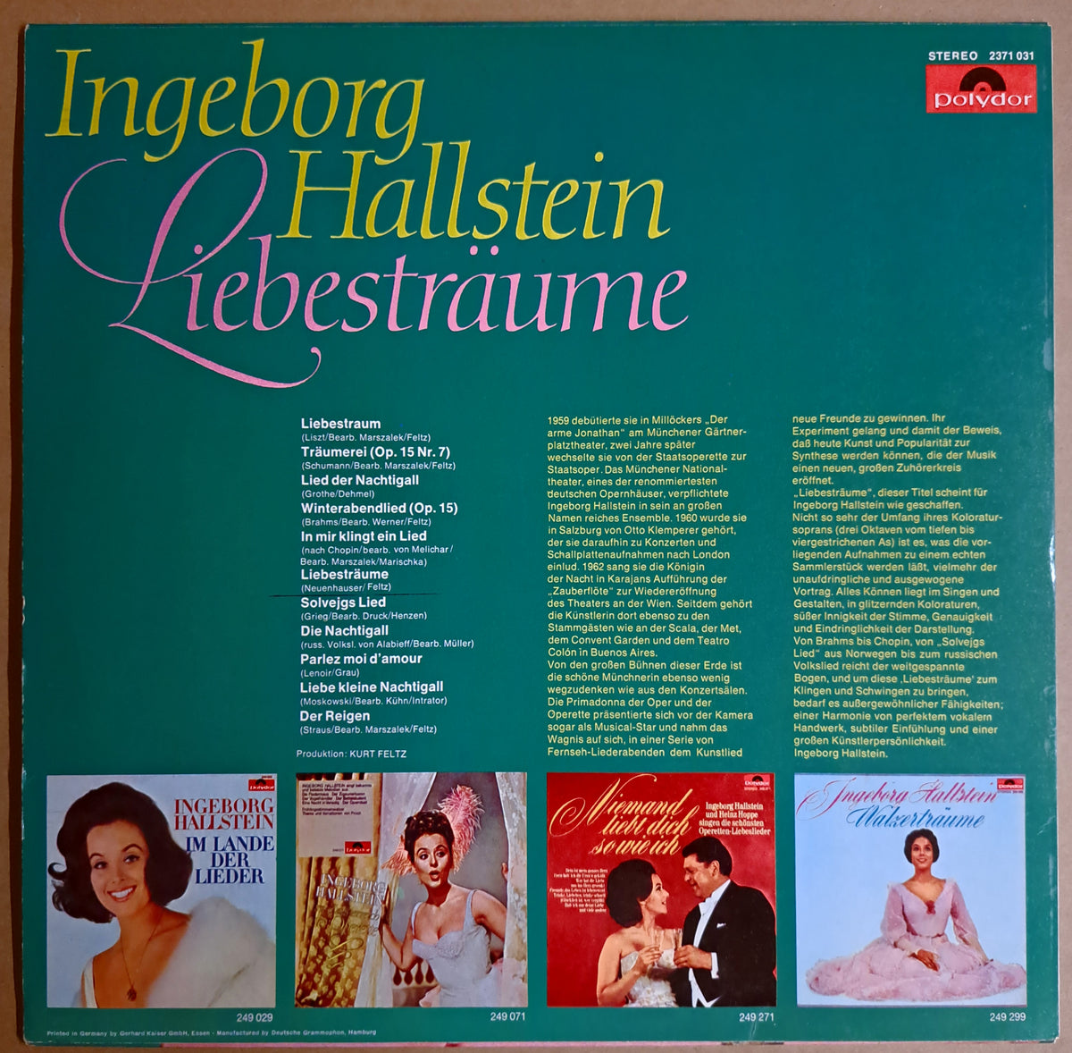 Ingeborg Hallstein - Liebesträume