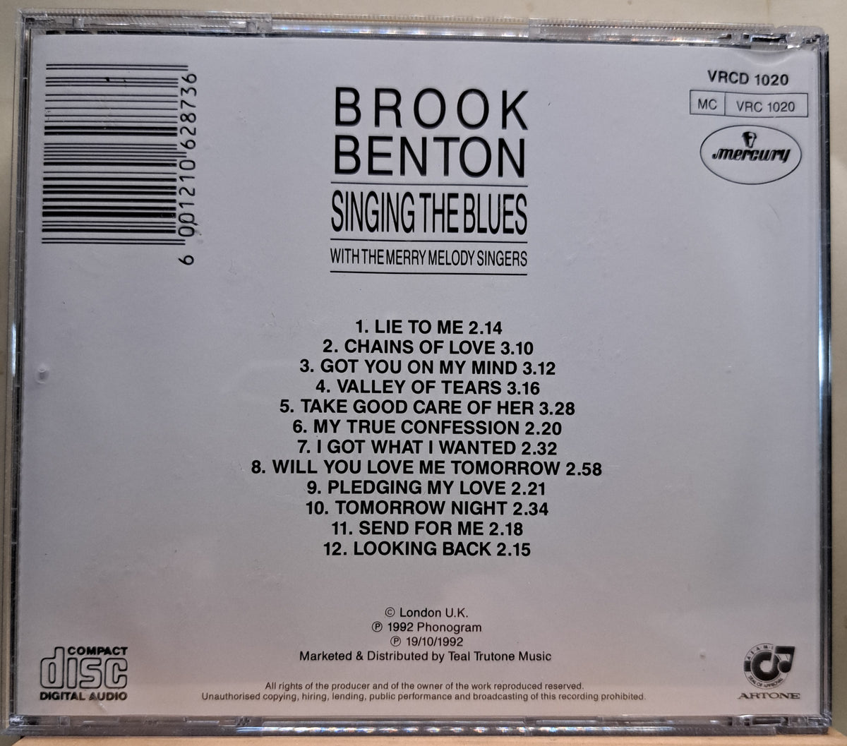 Brook Benton - Singing the blues (cd)