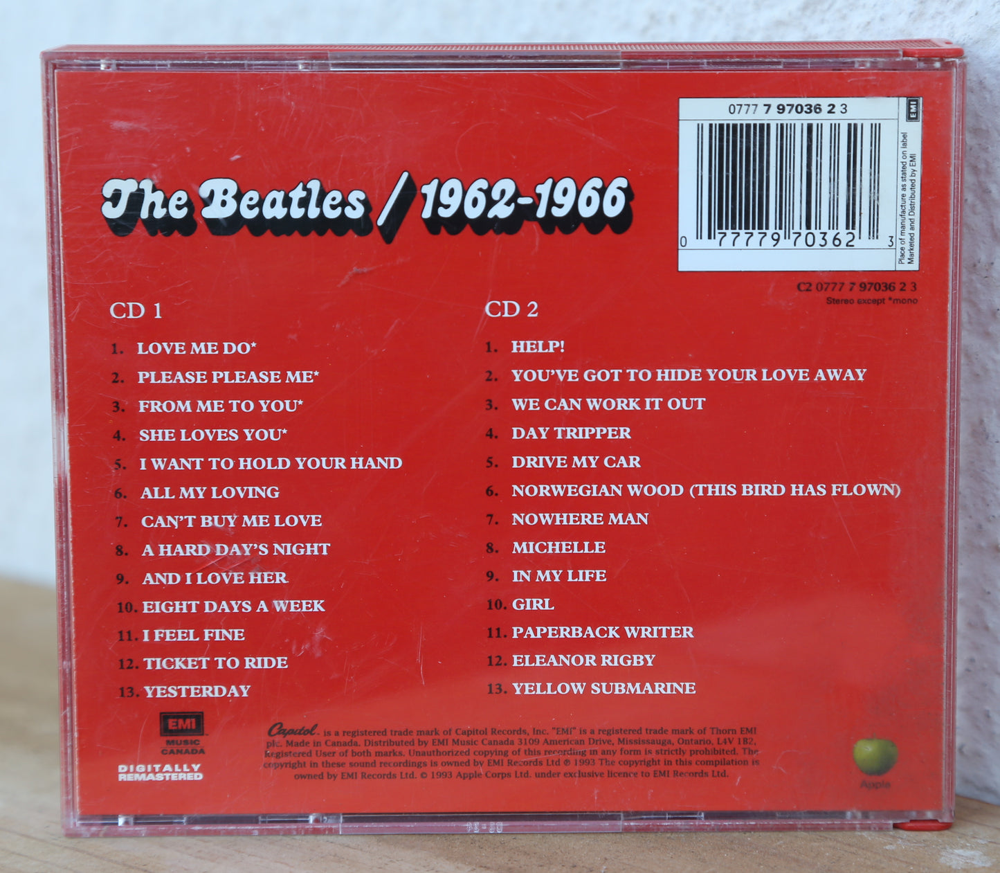 The Beatles - 1962/1966 (The Red Album) cd