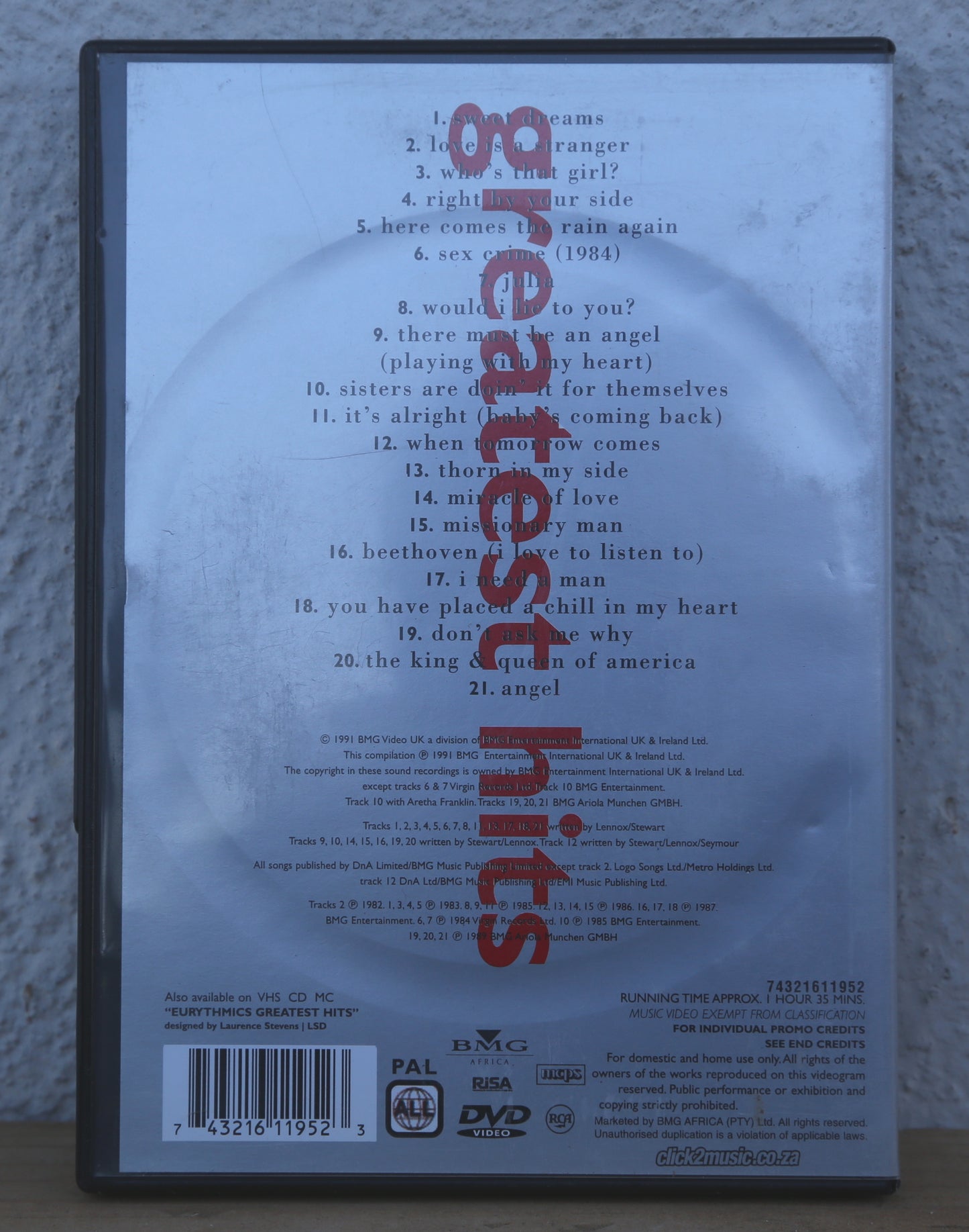 Eurythmics - Greatest Hits (dvd)