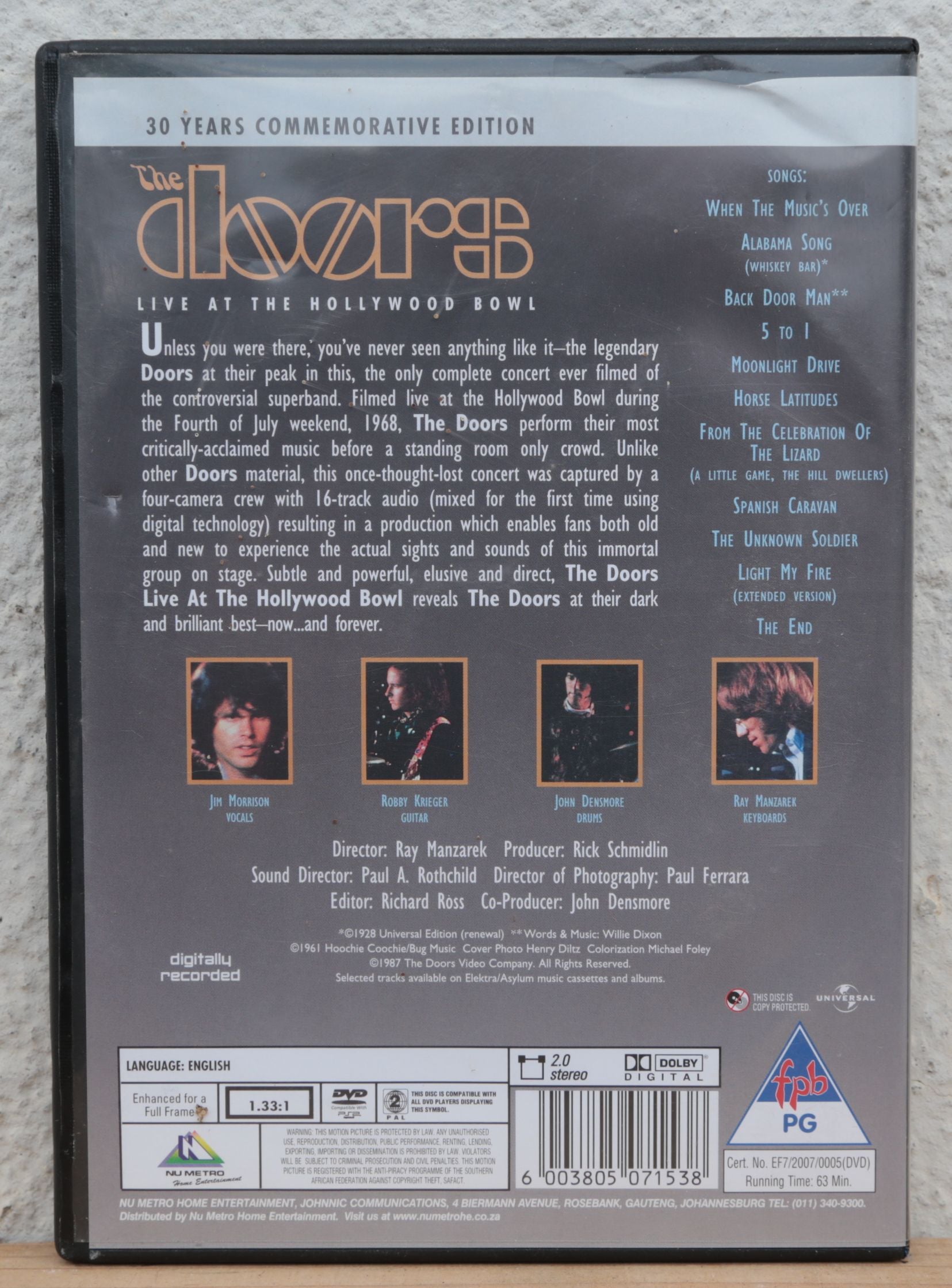 The Doors - Live at the Hollywood bowl (dvd) – R62 Music Store
