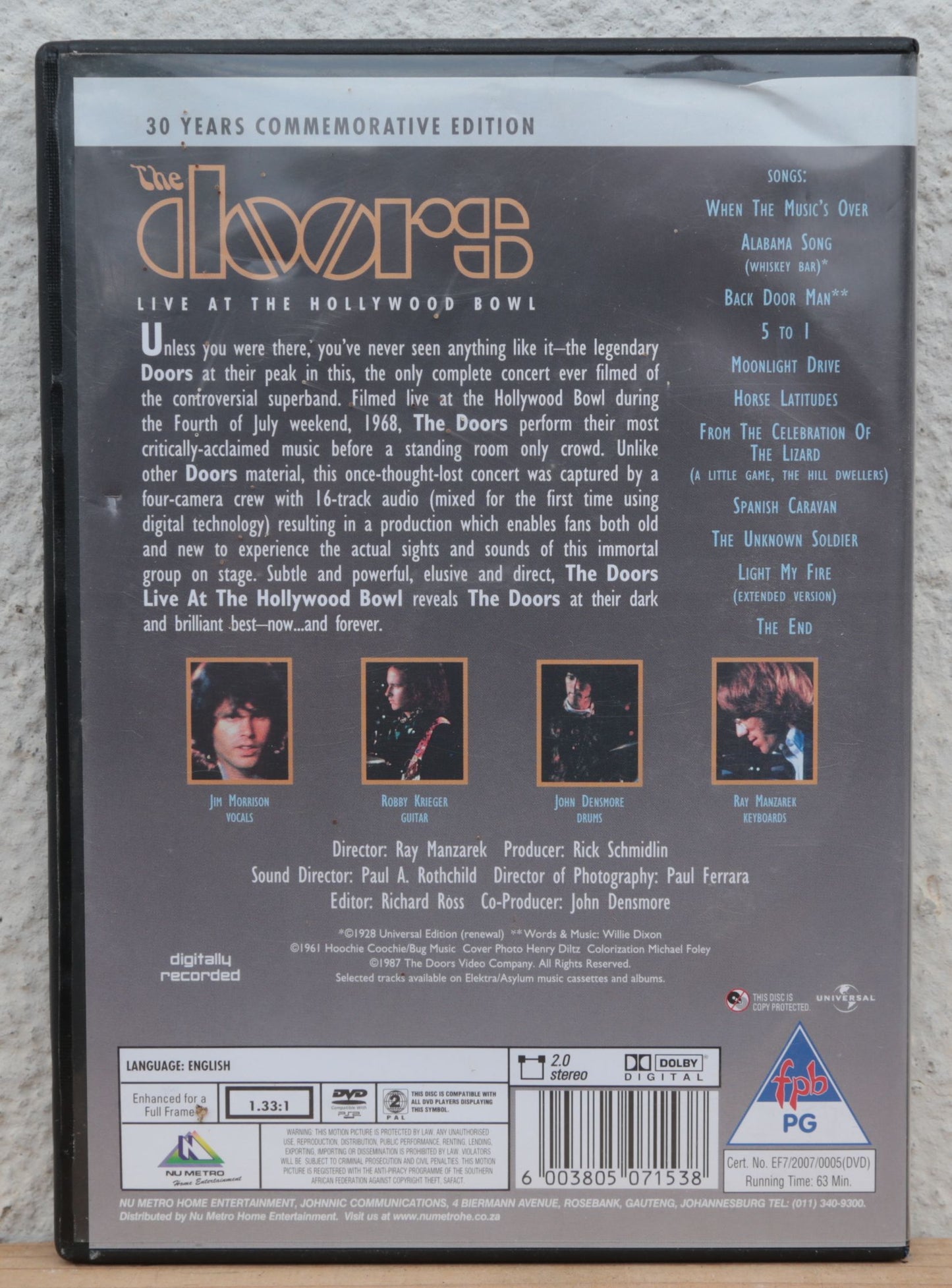 The Doors - Live at the Hollywood bowl (dvd)